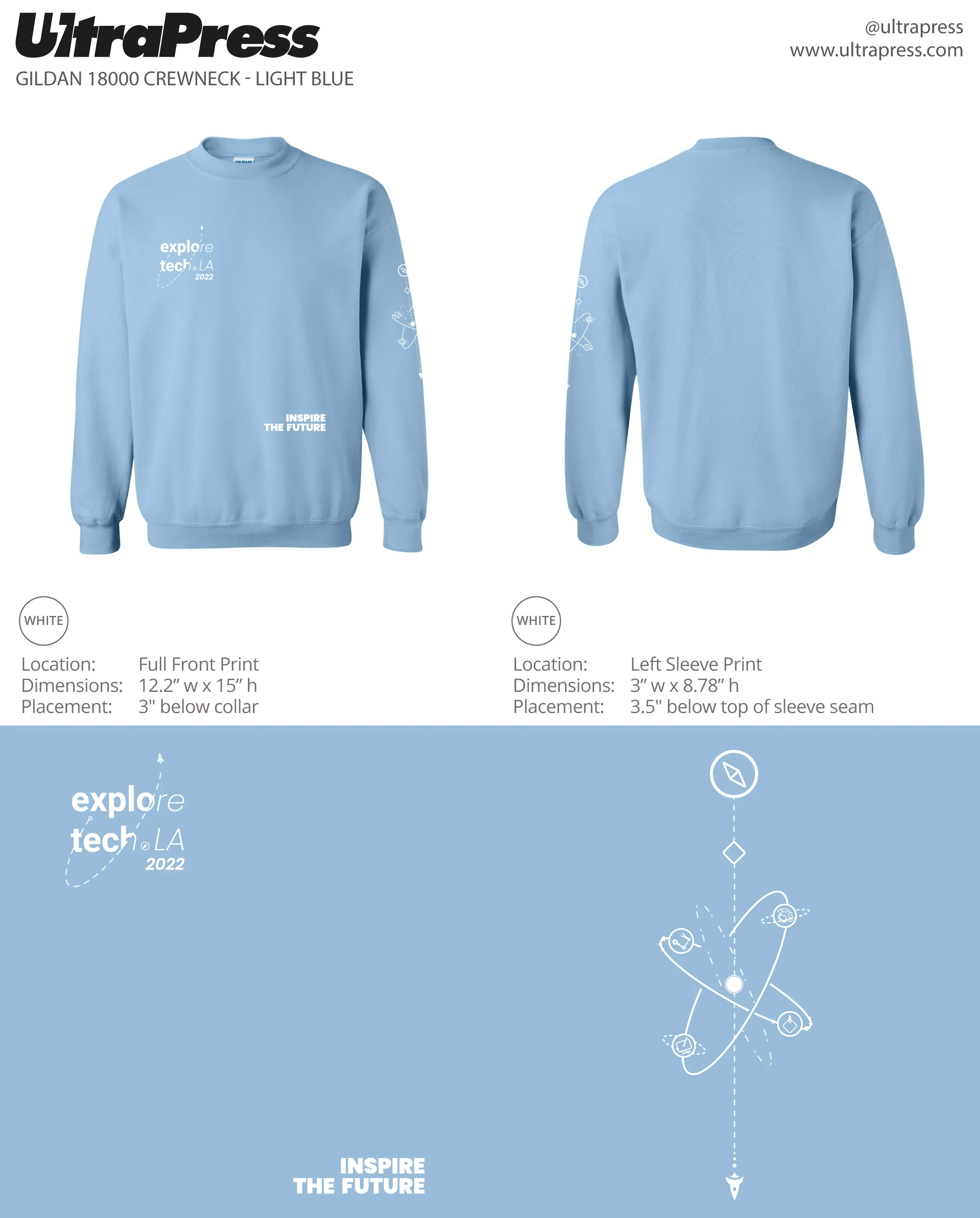 exploretech.la Crewneck Sweaters (UP-ETLA-60214)