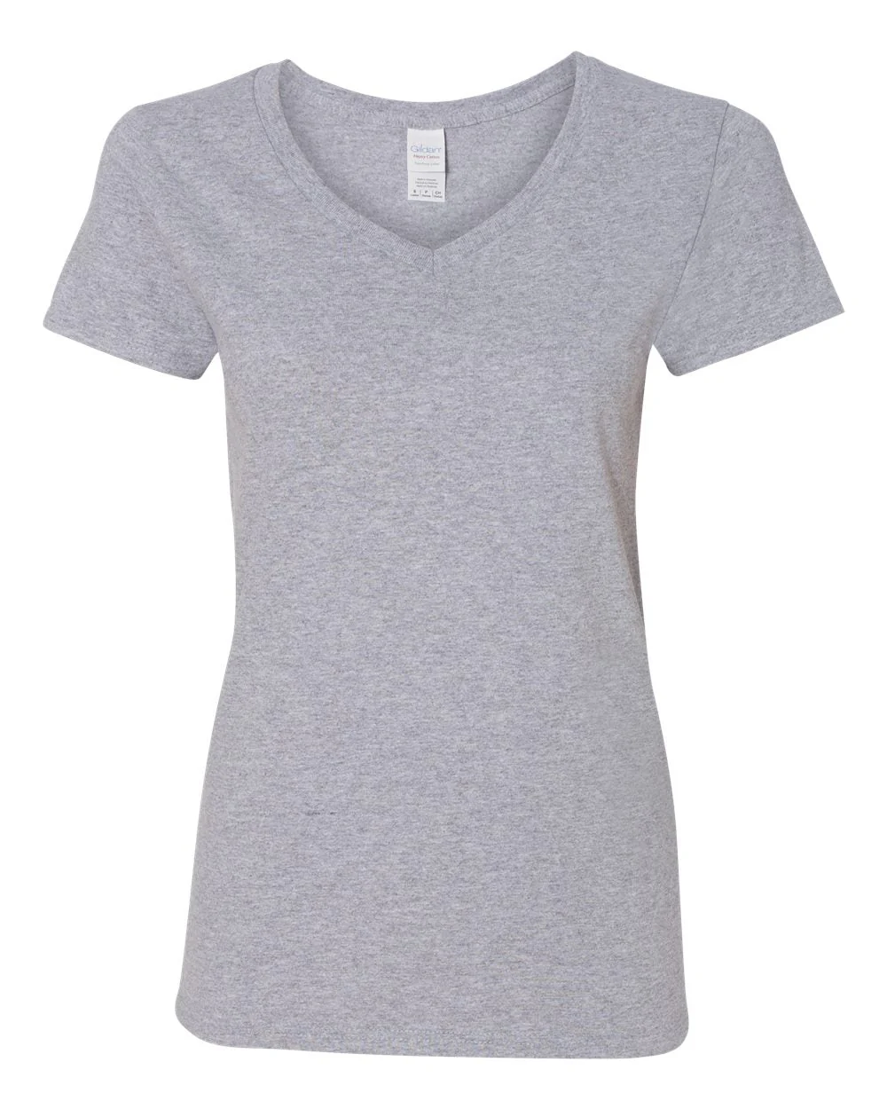 Gildan Heavy Cotton™ Women’s V-Neck T-Shirt - 5V00L - Image 26