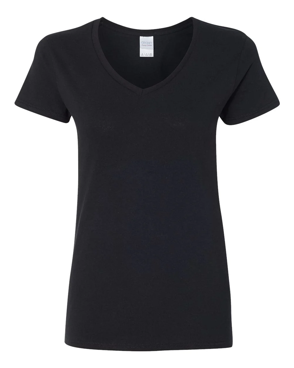 Gildan Heavy Cotton™ Women’s V-Neck T-Shirt - 5V00L - Image 4