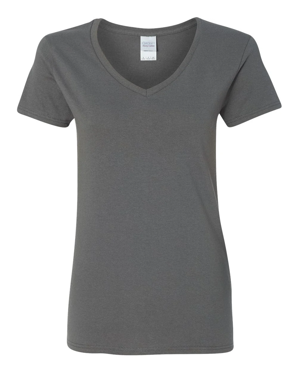 Gildan Heavy Cotton™ Women’s V-Neck T-Shirt - 5V00L - Image 8