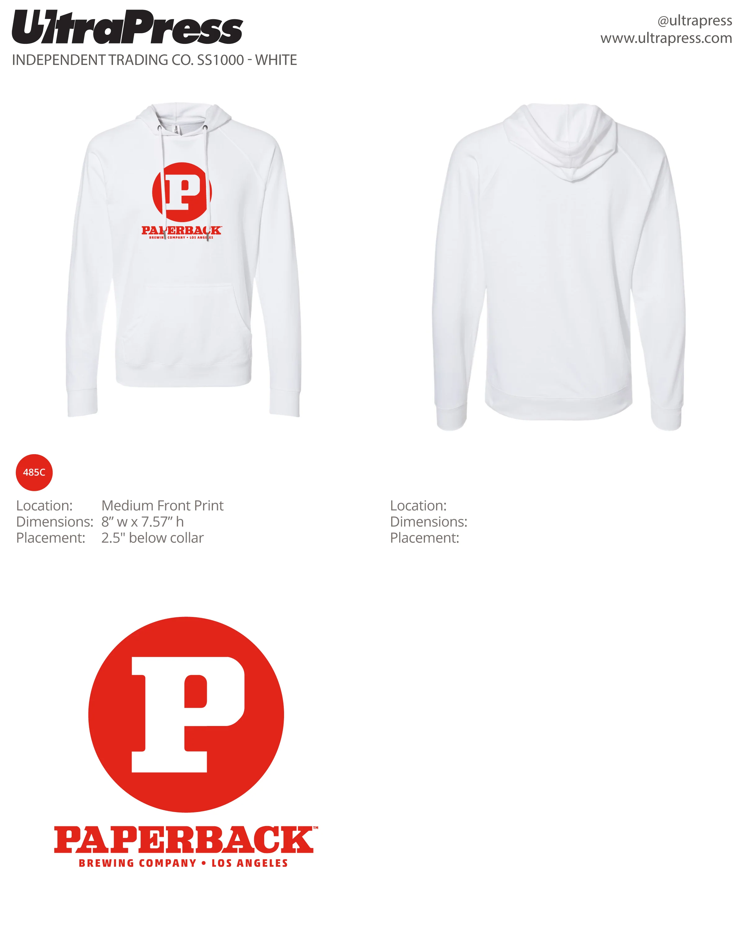 Paperback P Hoodie (UP-PAPB-60213) 75 piece min - Image 3