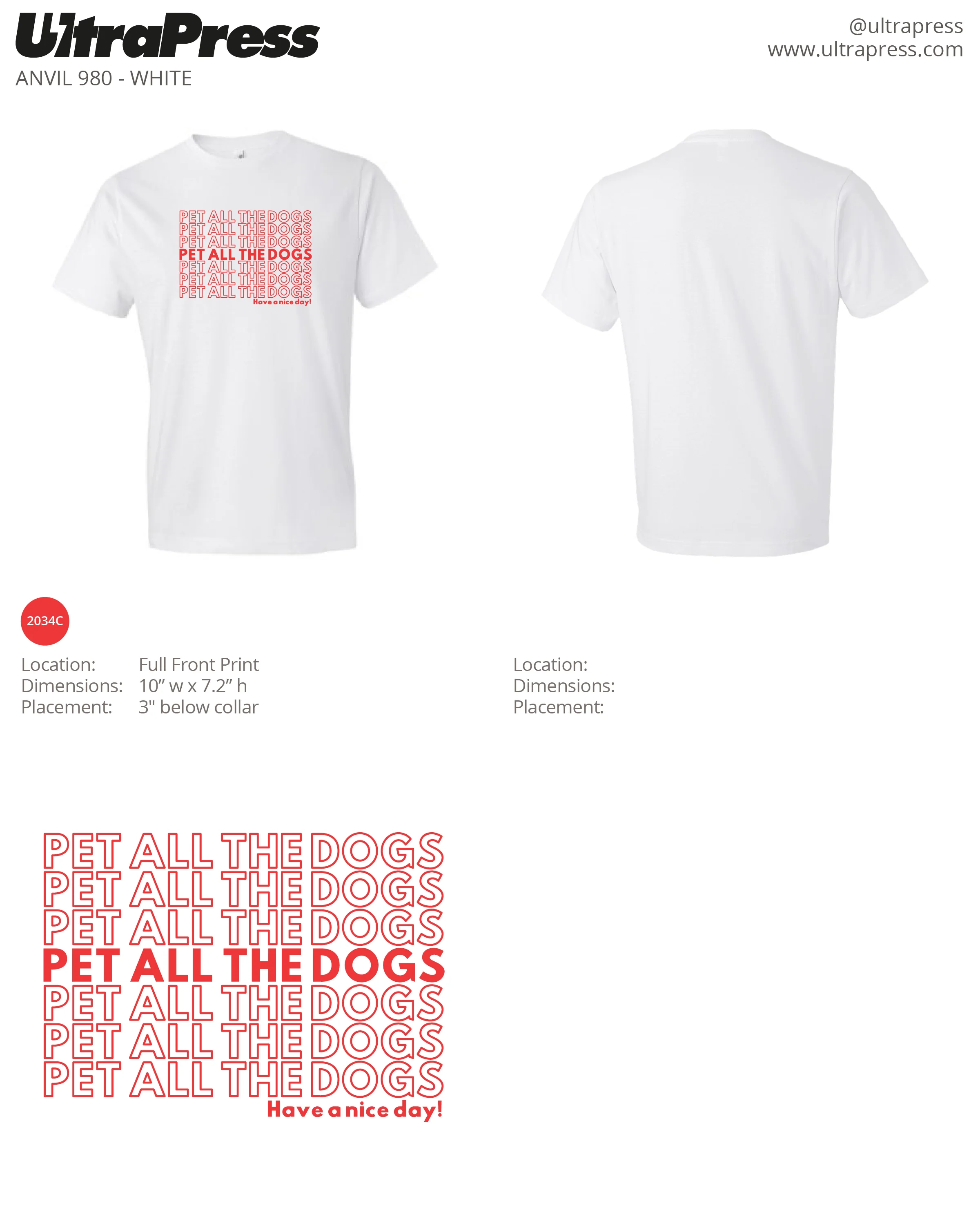Pet All the Dogs Unisex (UP-PET-60197)