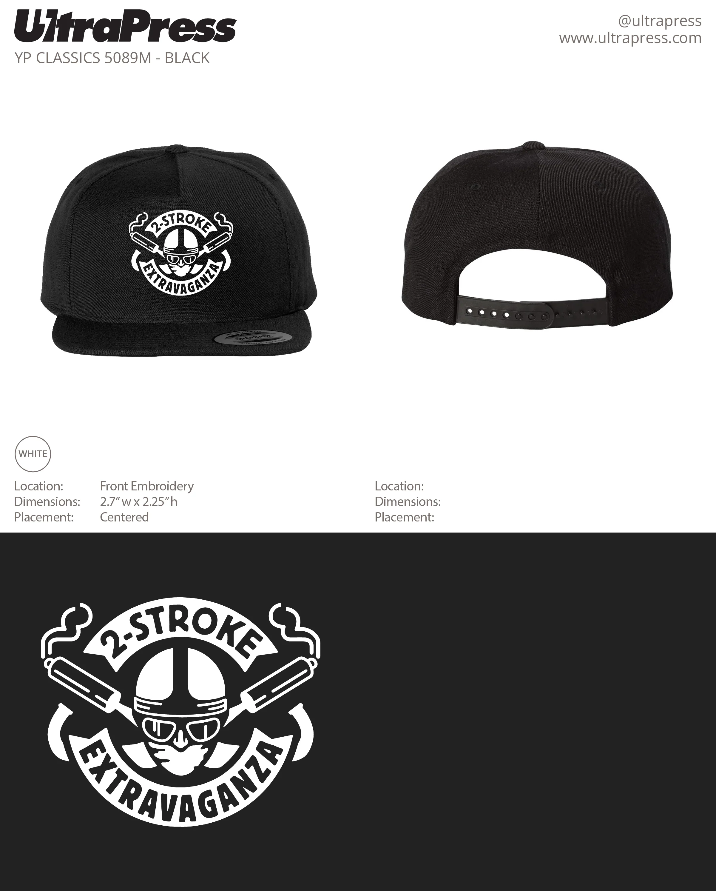 UP-EMB-65476 Two Stroke Extravaganza Logo Hat (Bulk) - Image 2