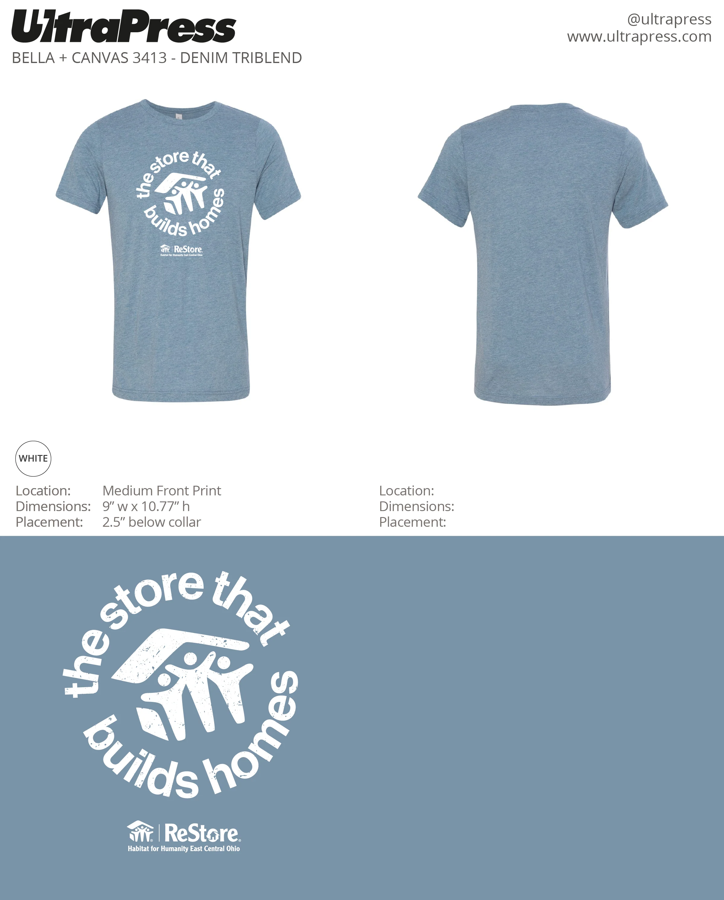 UP-HECO-60479 ReStore 2022 Shirts 144 Min Qty (Bulk)