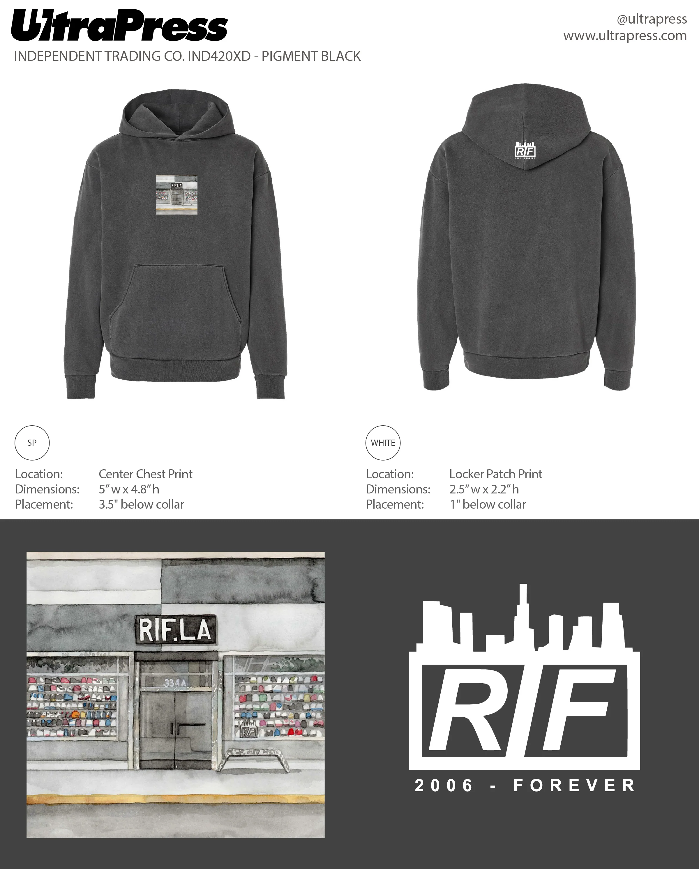 UP-RIF-60018 RIF Paint Store Tee (2.0) 72 min Qty (Bulk) - Image 2