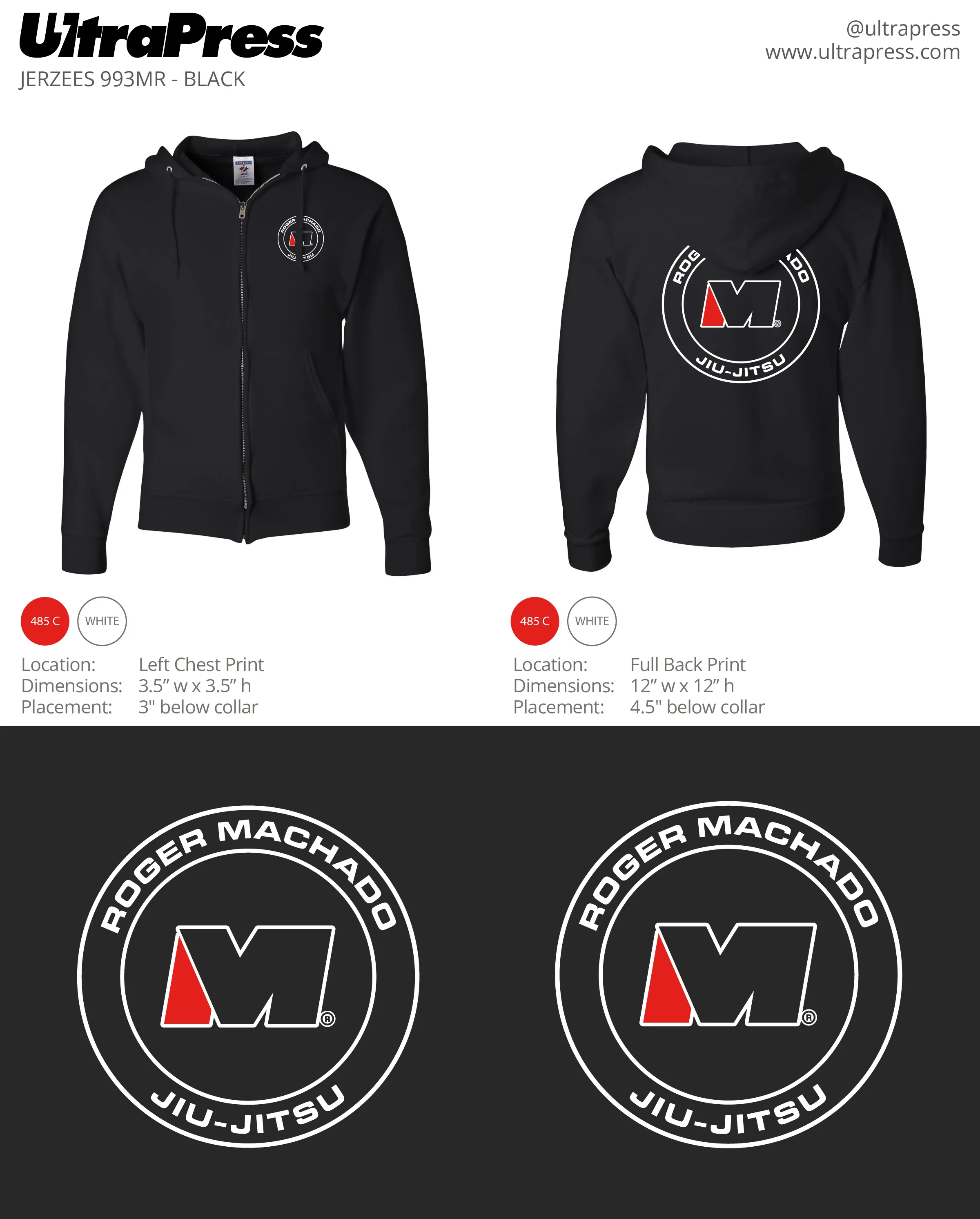 UP-RM-60997 Roger Machado Jiu Jitsu 72 Min Qty (Bulk) - Image 2