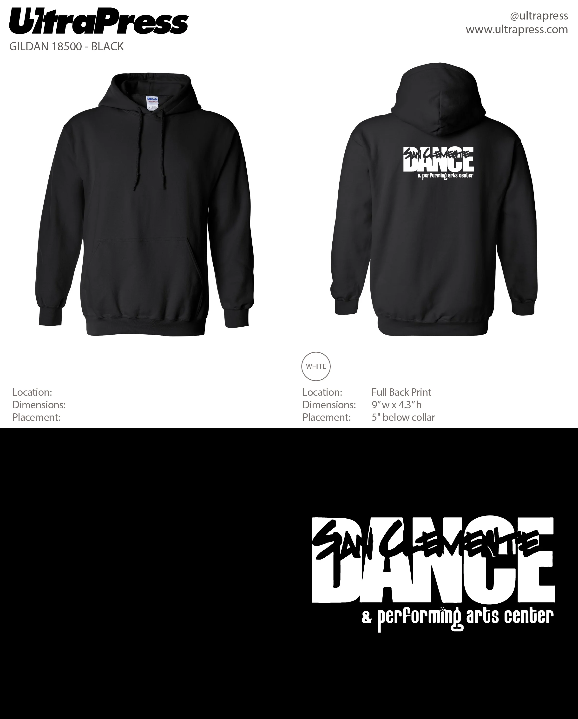 UP-SCDC-61162 San Clemente Hoodies 24 Min Qty (Bulk) - Image 3