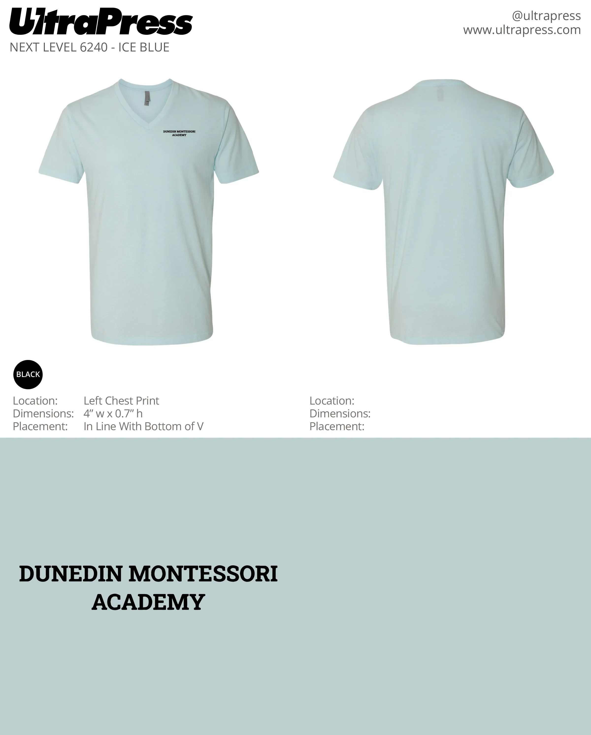 UP-SP-61044 Dunedin Montessori Black Ink 24 Min Qty (Bulk)