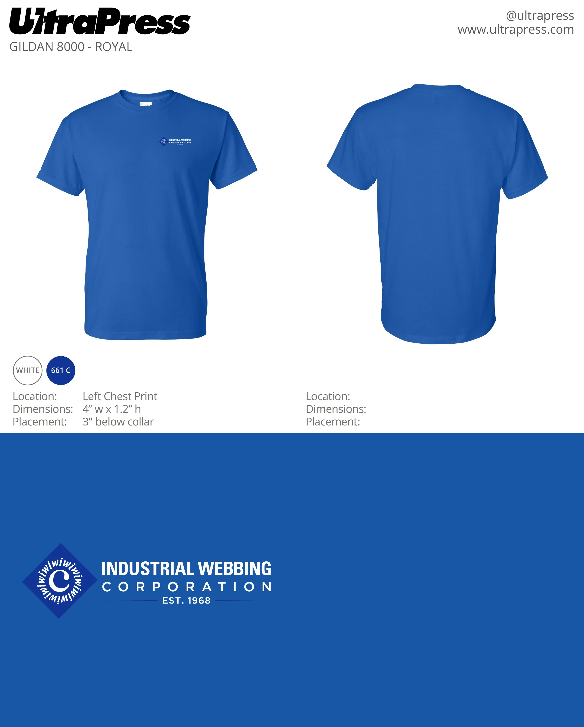 UP-SP-62019 IWC Tees - John Caparo 48 Min Qty (Bulk) - Image 2