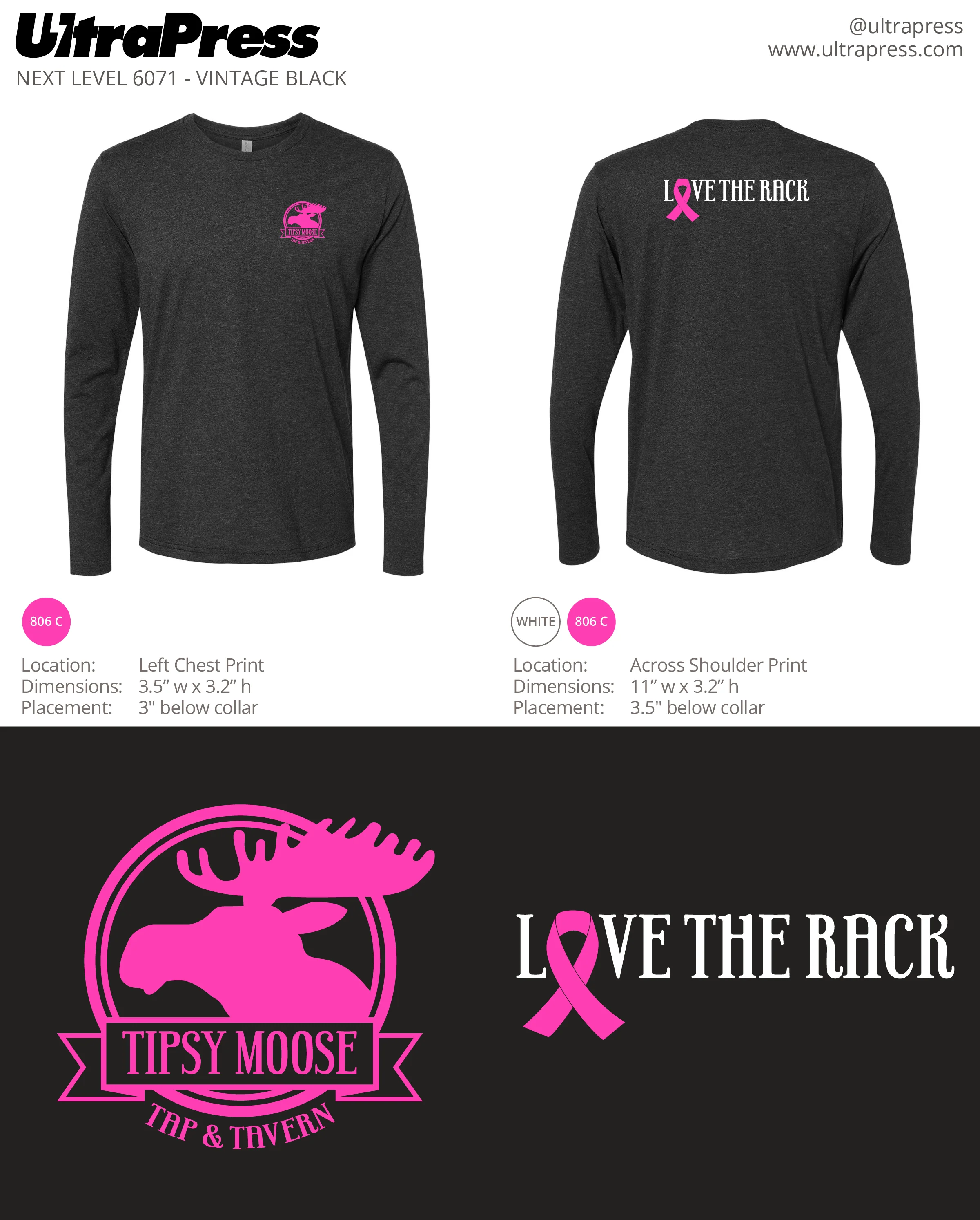 UP-SP-62302 Tipsy Moose Breast Cancer Awareness 145 Min Qty (Bulk) - Image 2