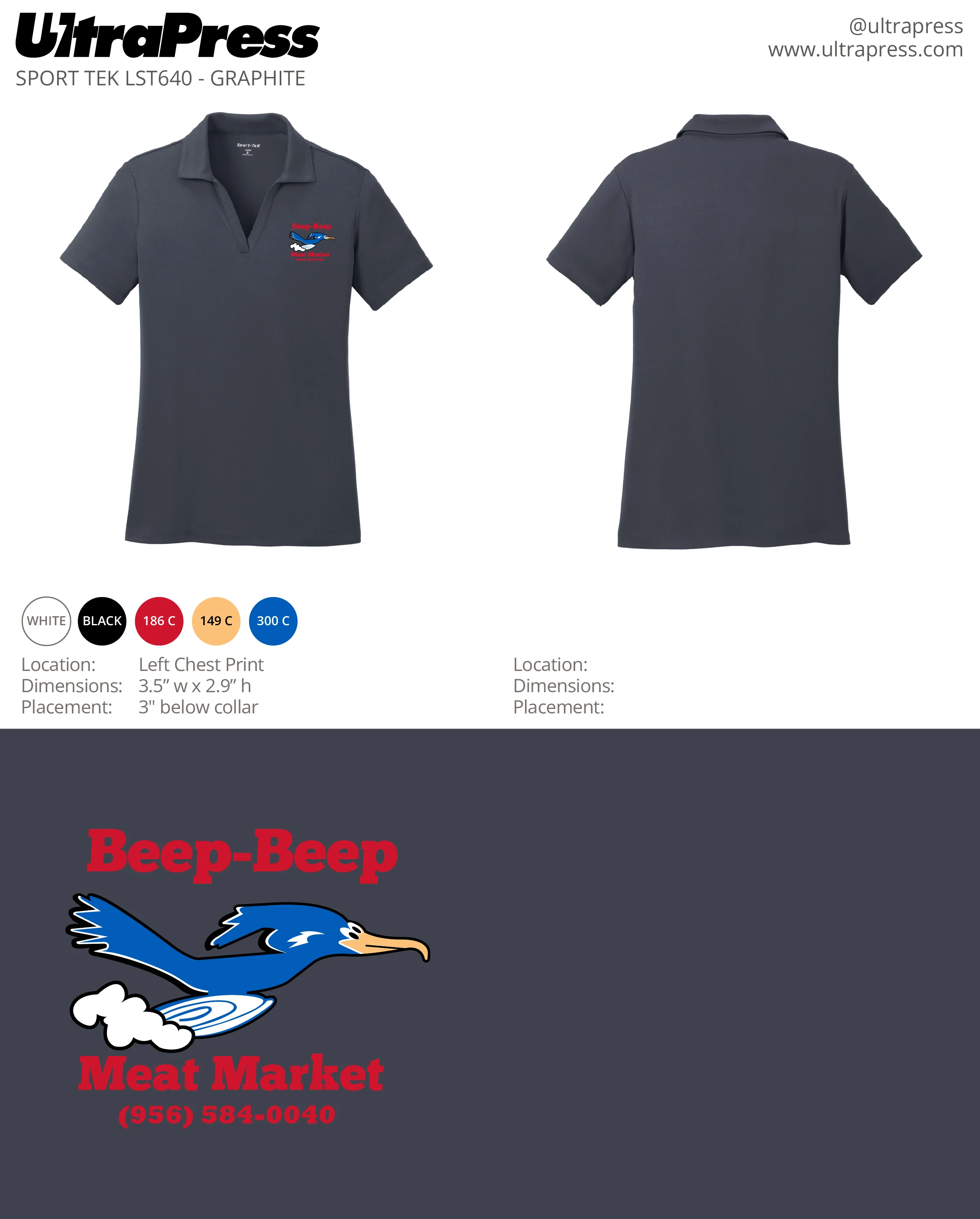 UP-SP-62350 Beep Beep Meat Market Red Ink 24 Min Qty (Bulk) - Image 2