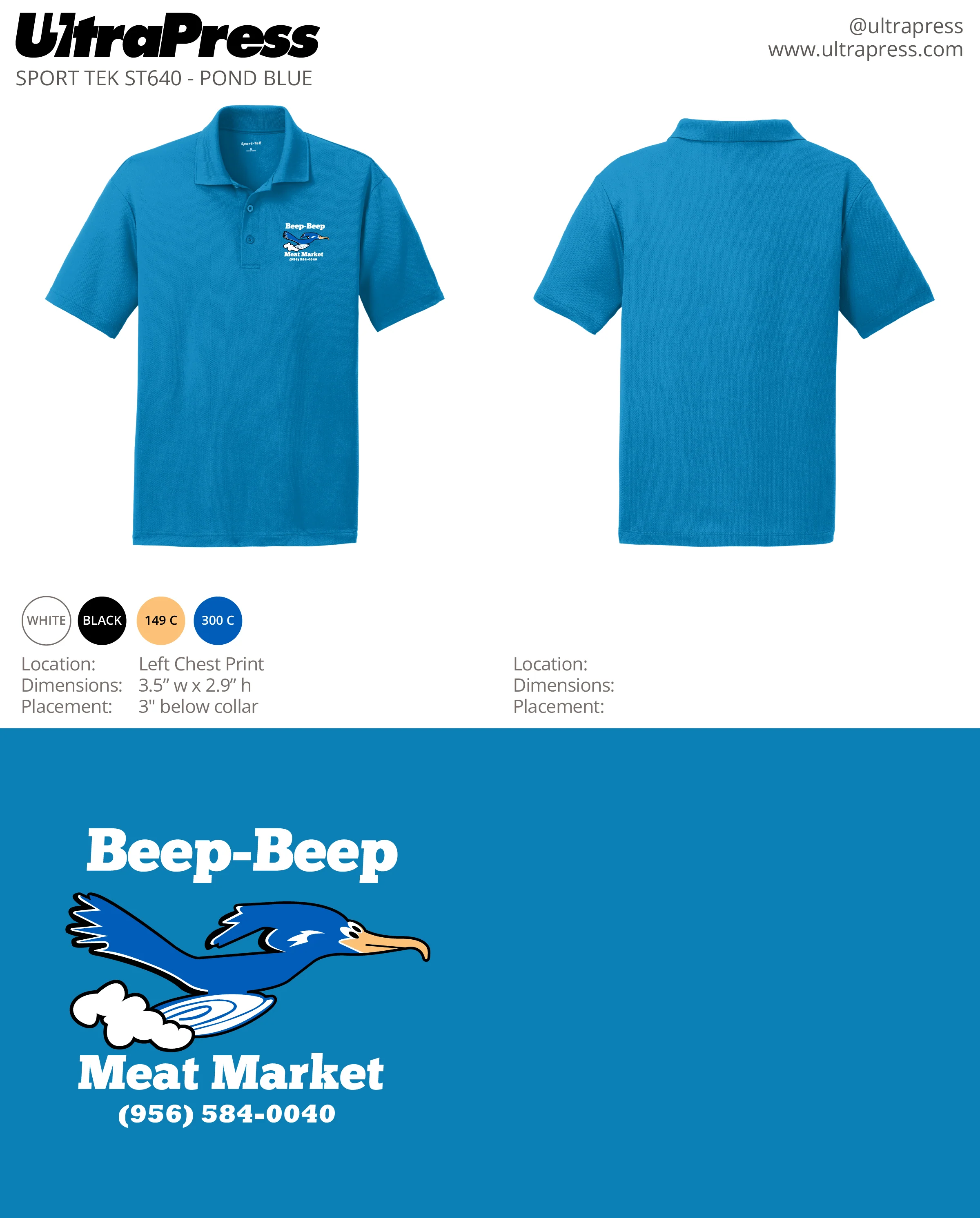 UP-SP-62350 Beep Beep Meat Market White Ink 24 Min Qty (Bulk) - Image 2
