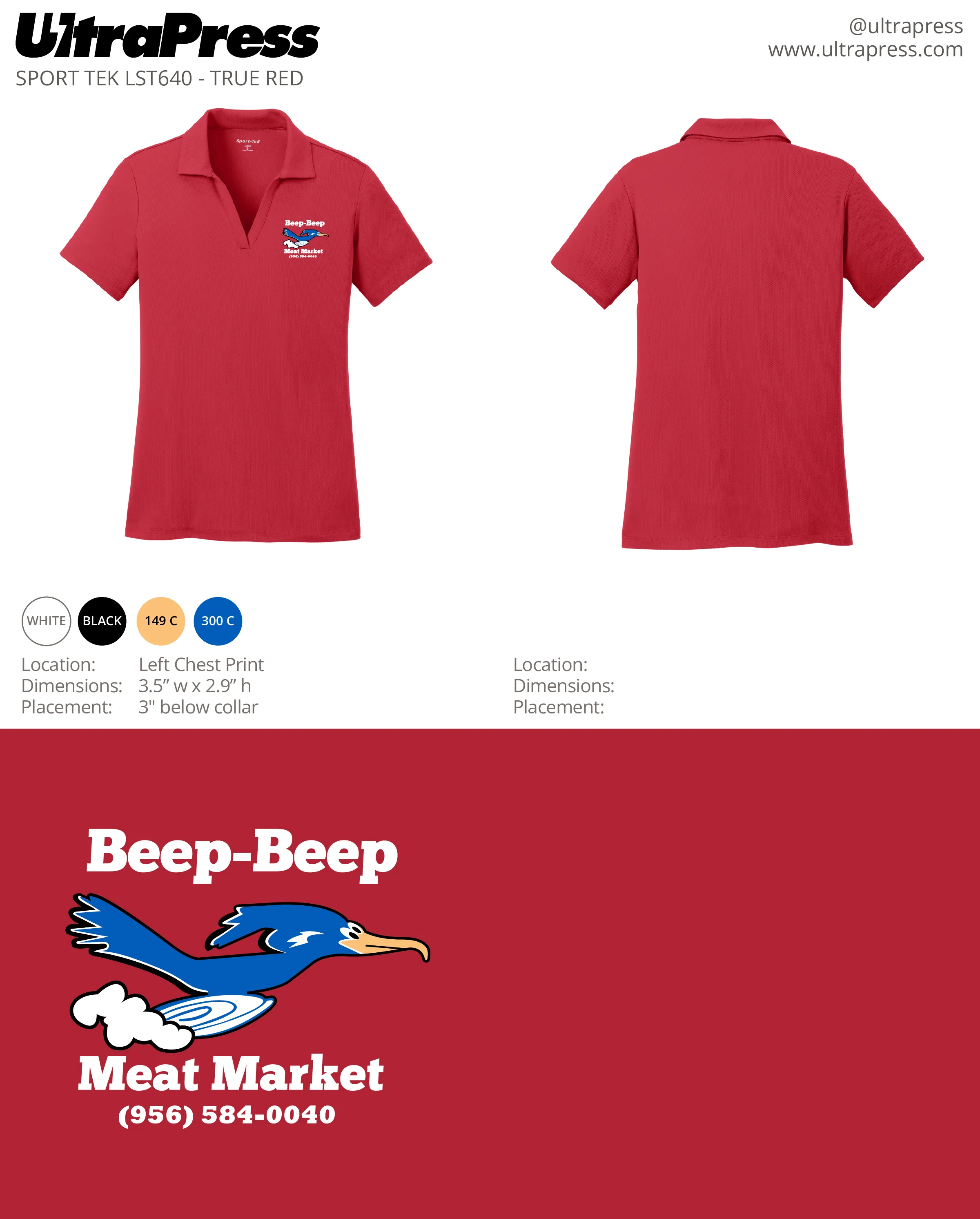 UP-SP-62350 Beep Beep Meat Market White Ink 24 Min Qty (Bulk) - Image 5