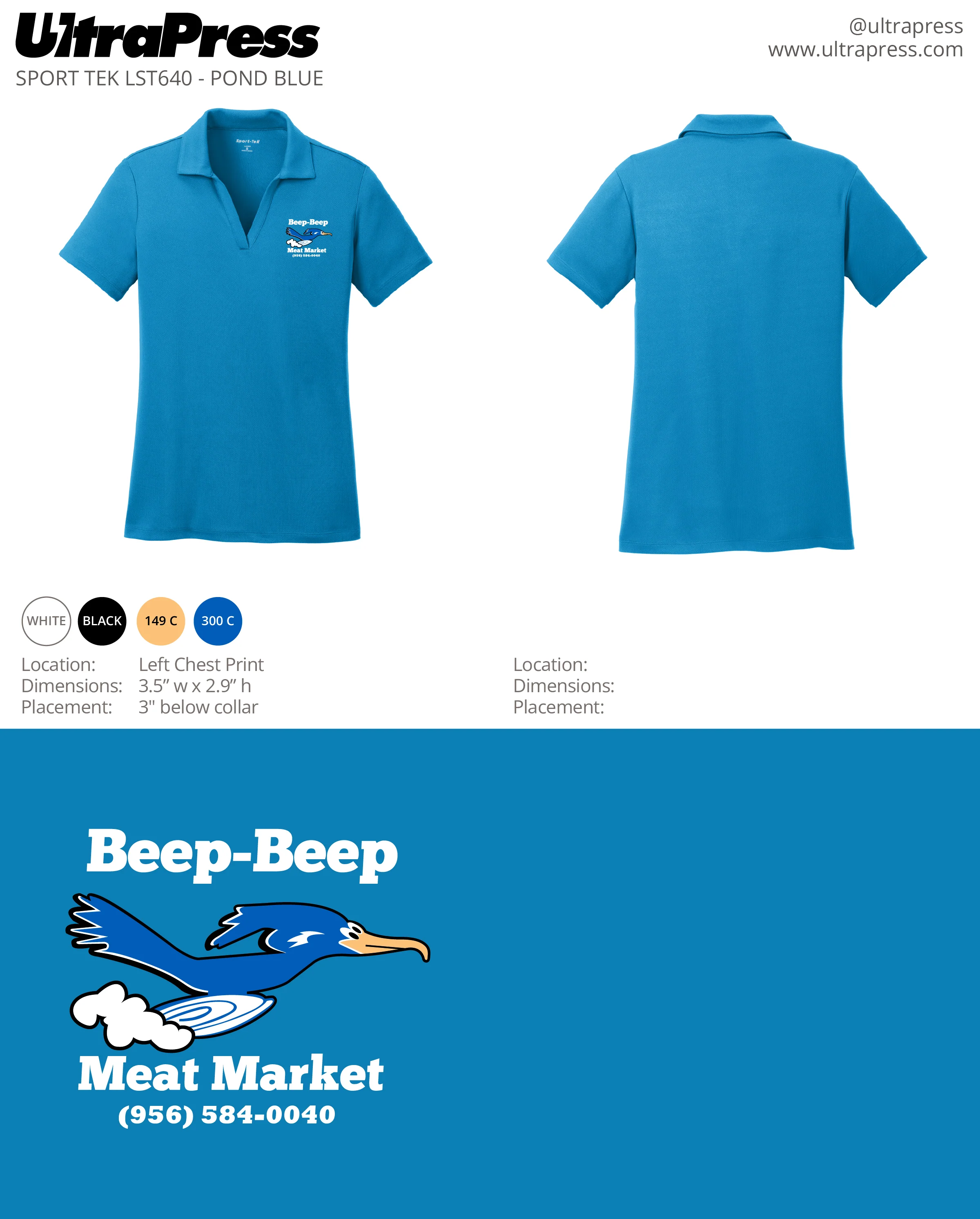 UP-SP-62350 Beep Beep Meat Market White Ink 24 Min Qty (Bulk) - Image 6