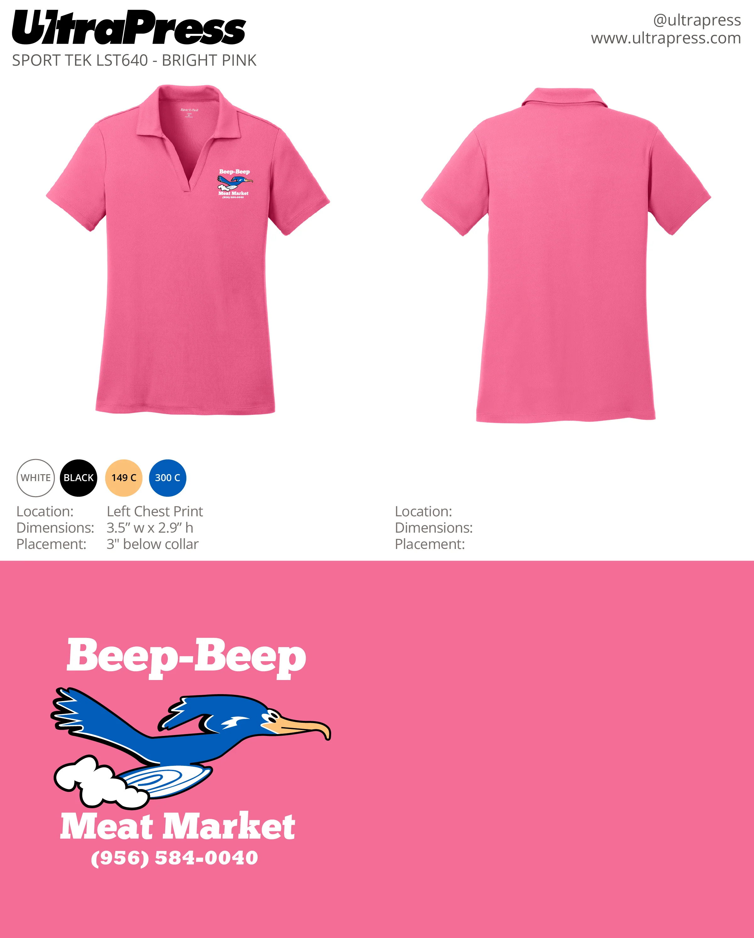 UP-SP-62350 Beep Beep Meat Market White Ink 24 Min Qty (Bulk) - Image 9