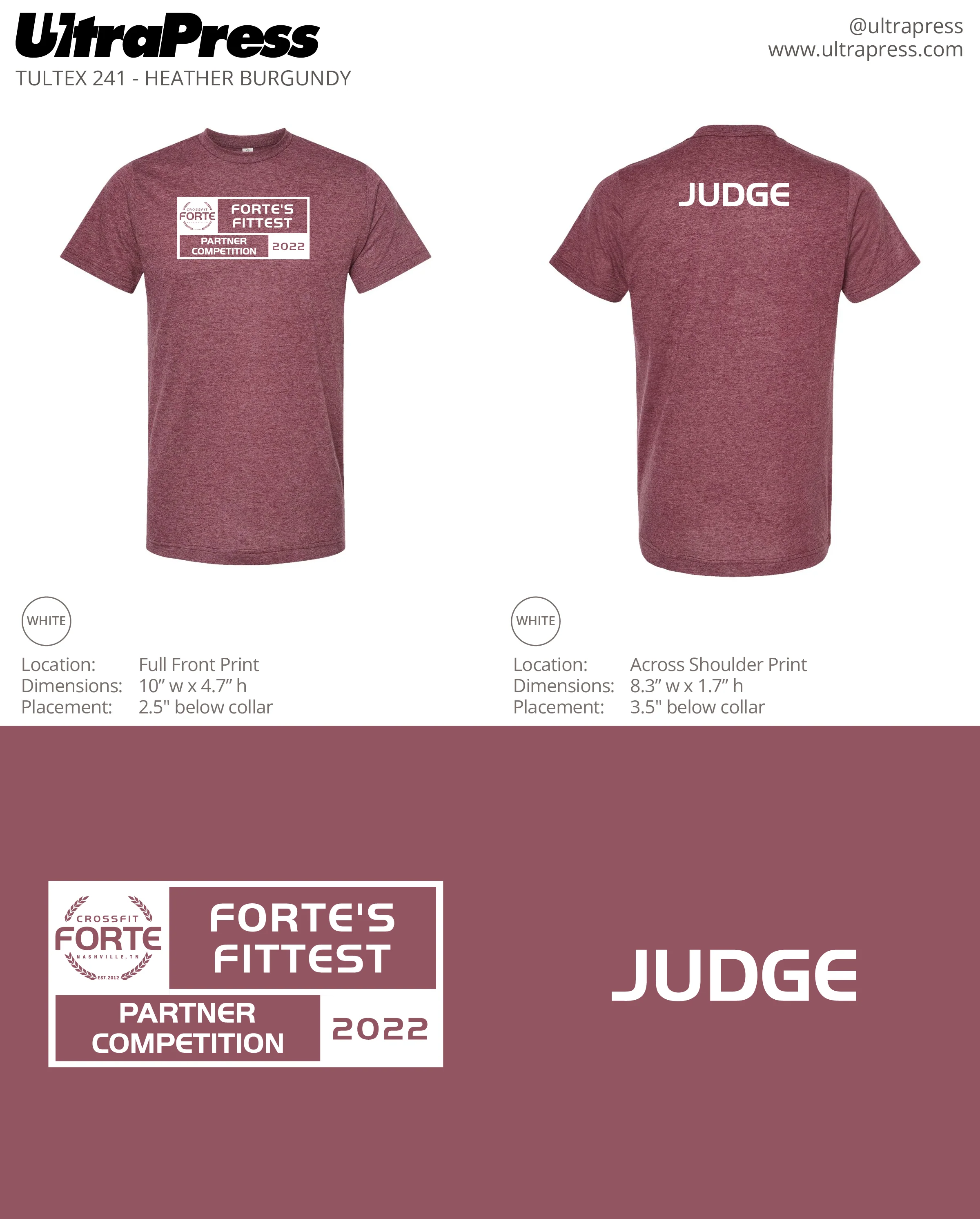 UP-SP-62356 CrossFit Forte Partner Competition 2022 60 Min Qty (Bulk) - Image 2