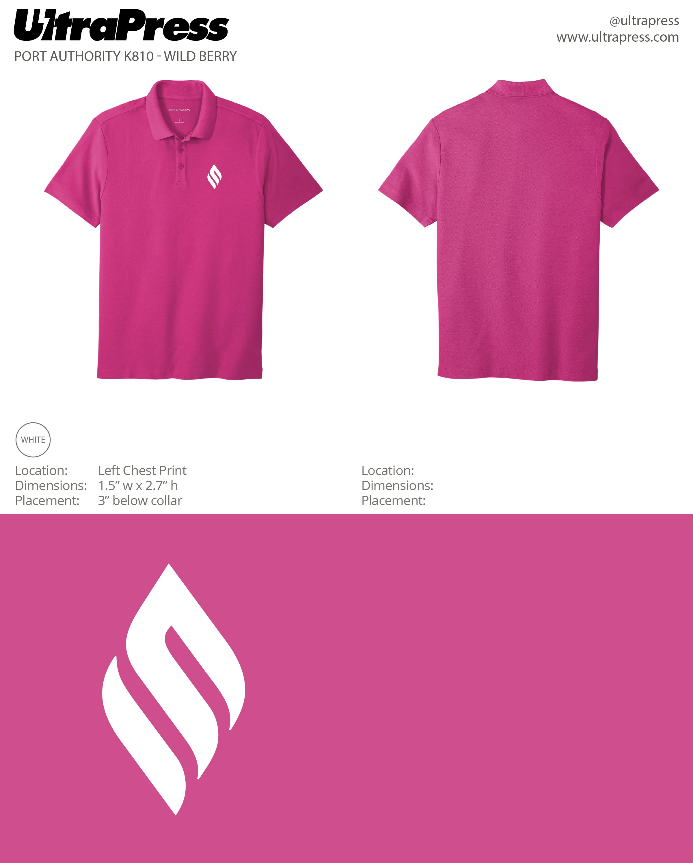 UP-SP-62657 FSJ Flame Logo Zip 48 Min Qty (Bulk) - Image 5