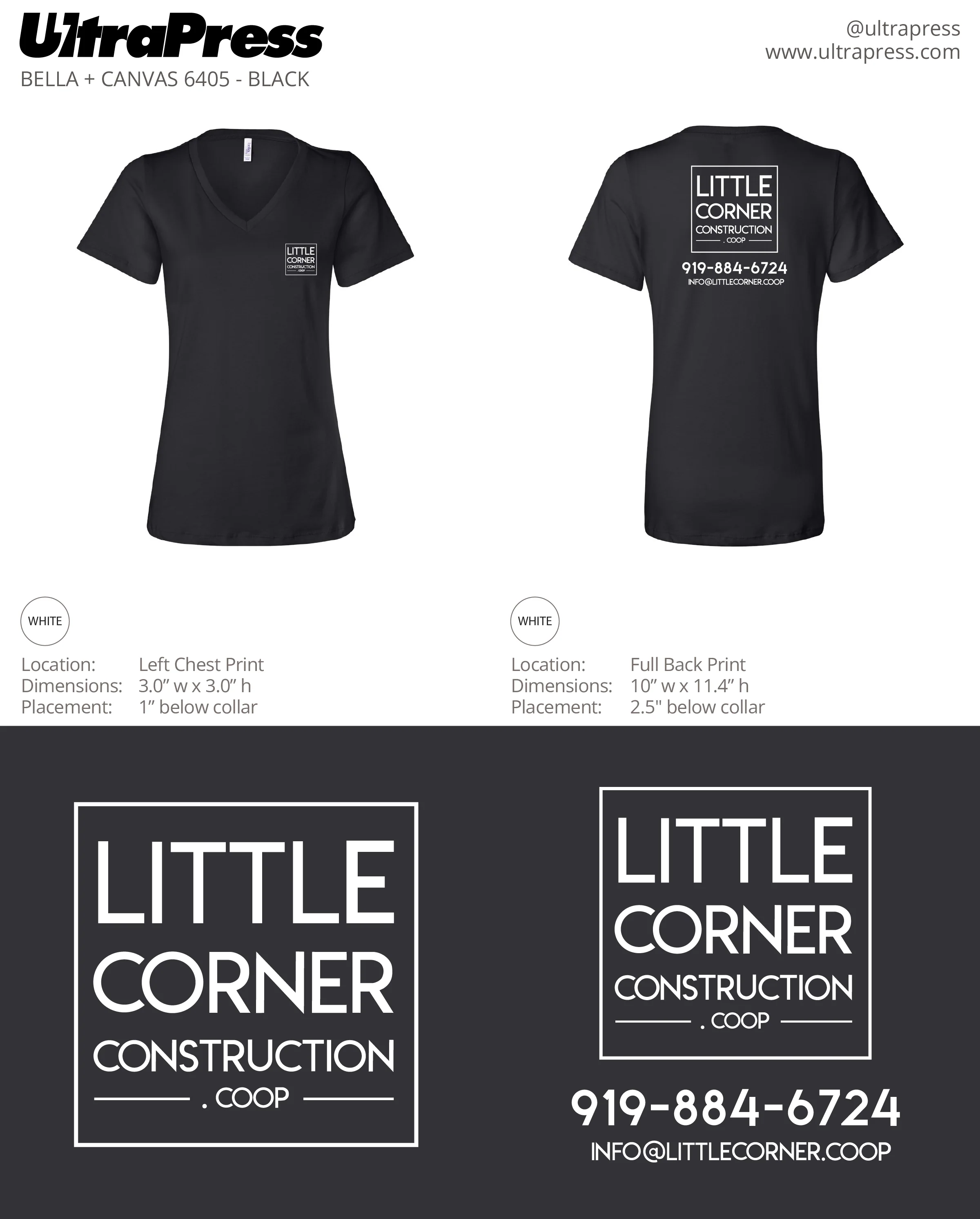 UP-SP-62840 Little Corner Construction in White Ink 144 Min Qty (Bulk) - Image 5
