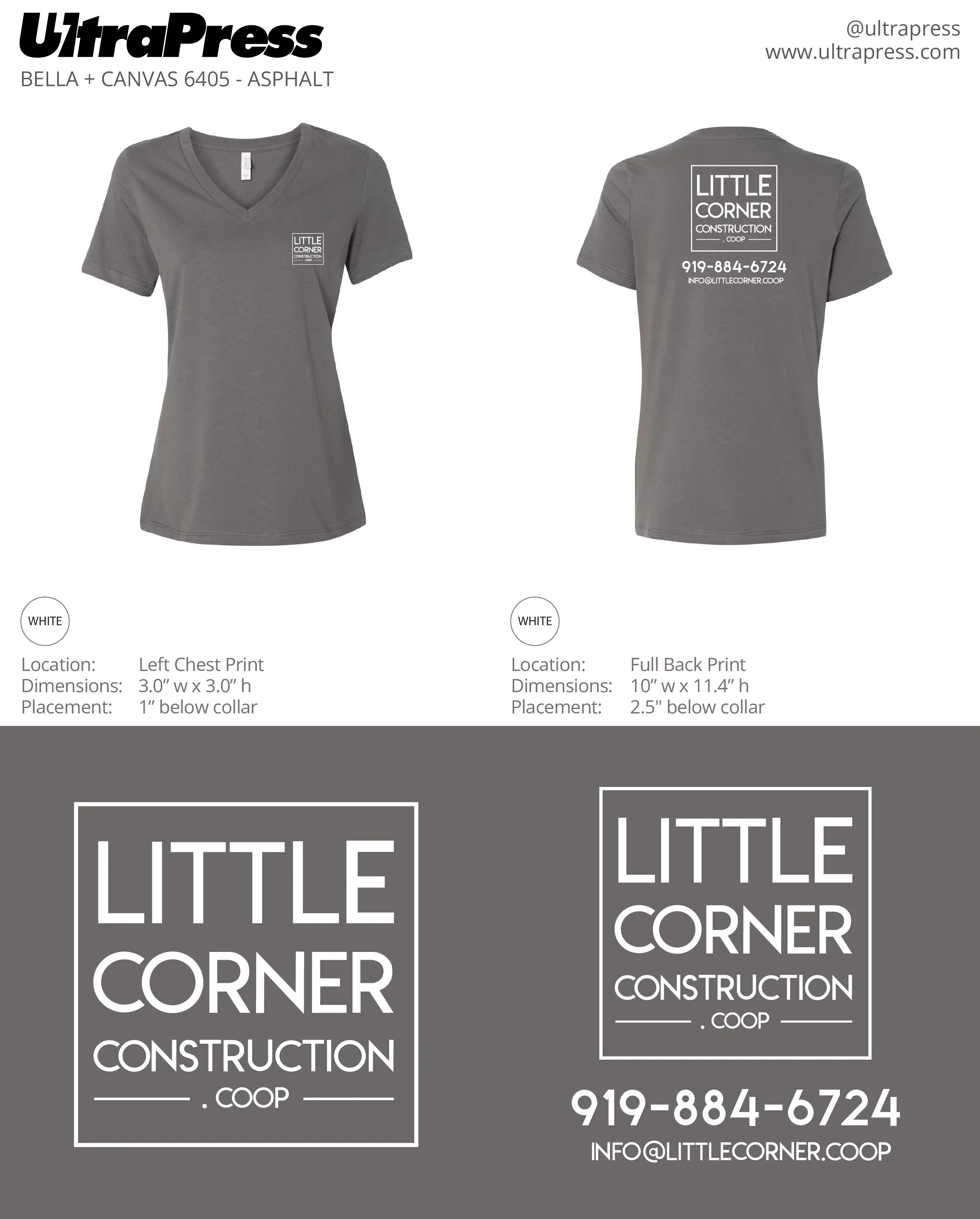 UP-SP-62840 Little Corner Construction in White Ink 144 Min Qty (Bulk) - Image 6