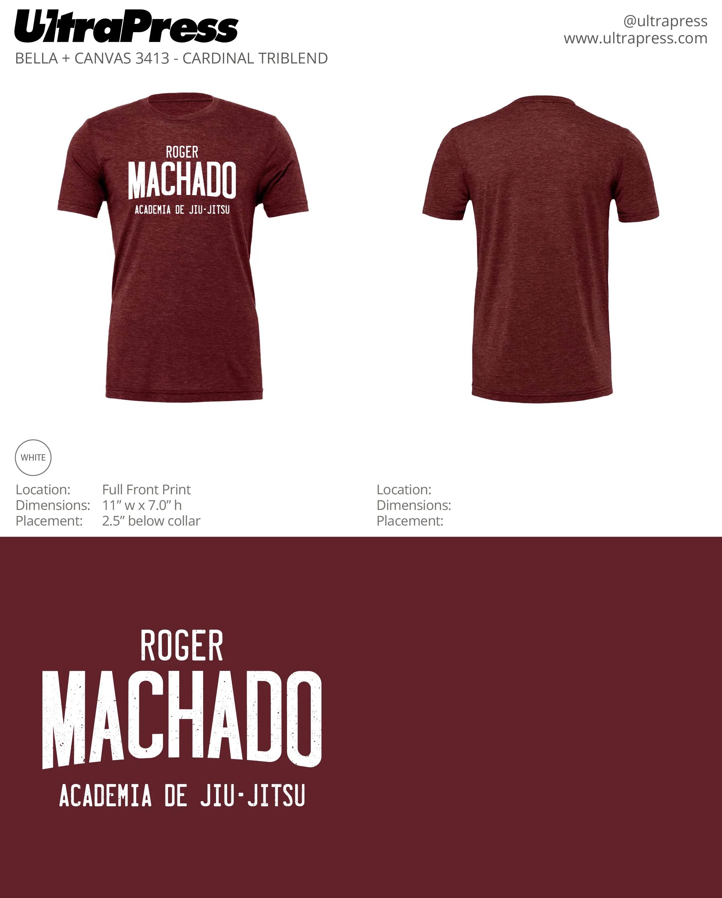 UP-SP-62852 Roger Machado Tees 72 Min Qty (Bulk) - Image 3