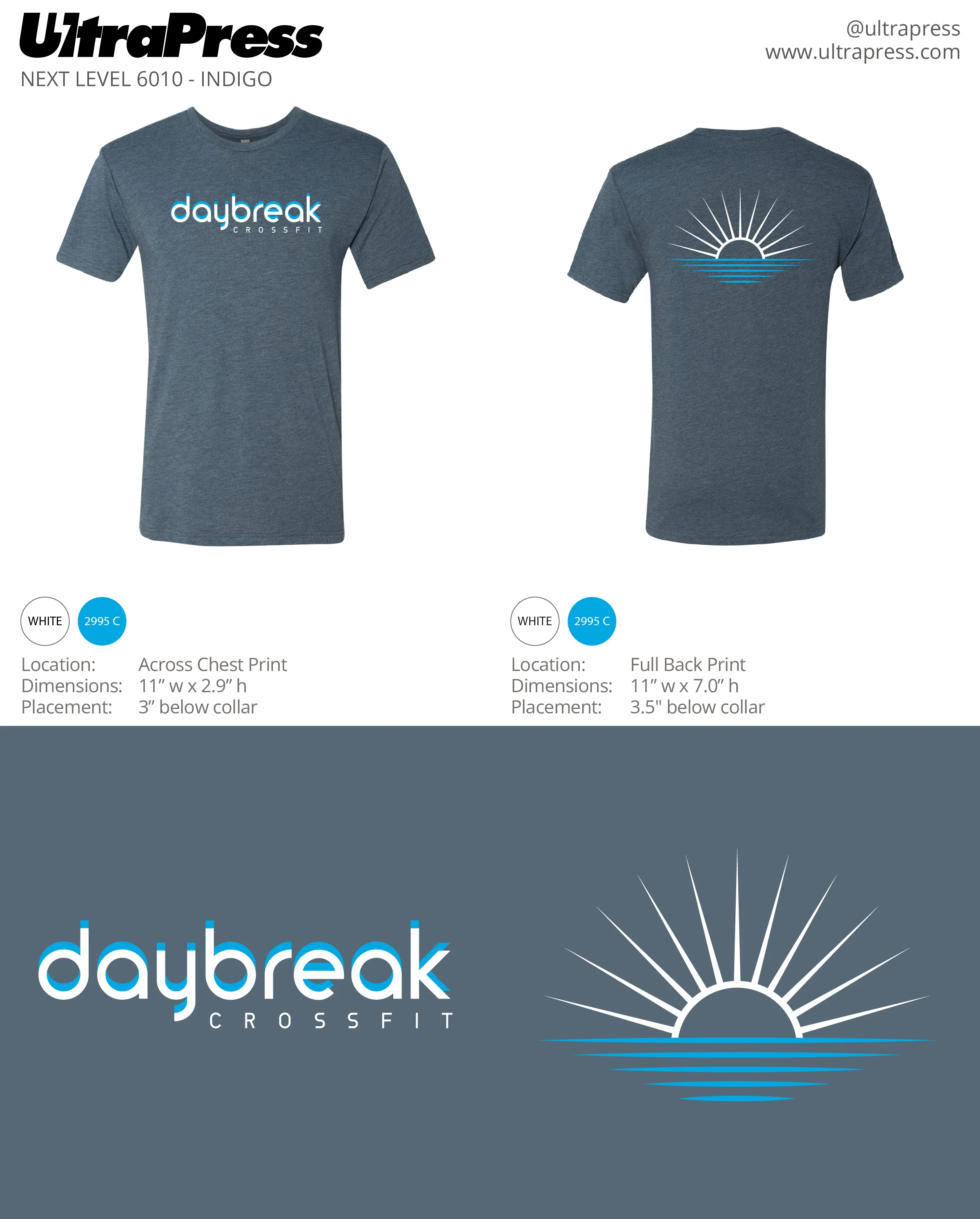UP-SP-62868 CrossFit Daybreak Tees 48 Min Qty (Bulk) - Image 2