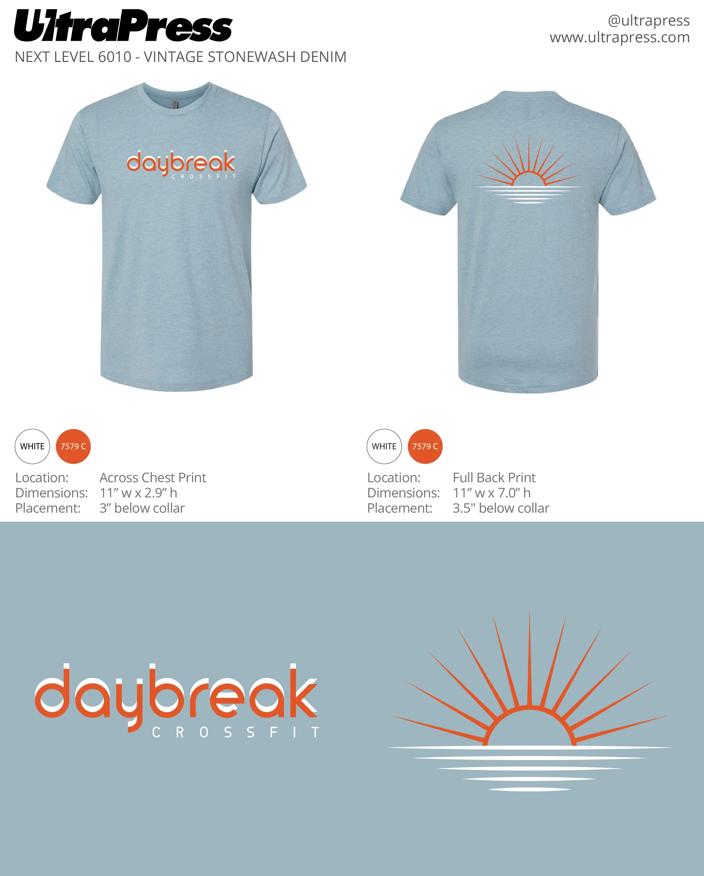 UP-SP-62869 CrossFit Daybreak Tri Blend 48 Min Qty (Bulk) - Image 2