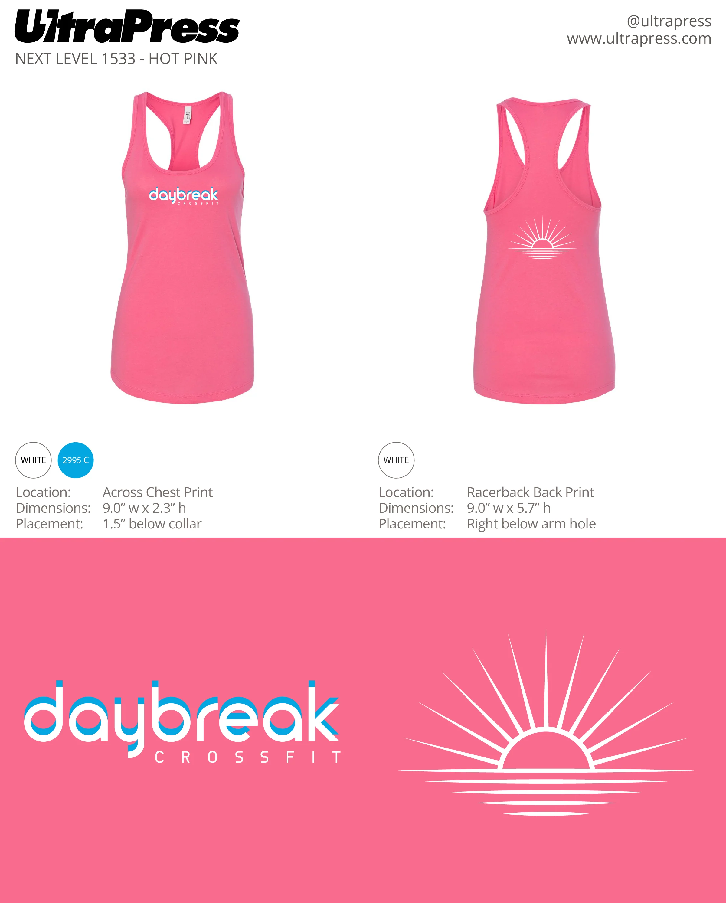 UP-SP-62871 CrossFit Daybreak Racertank 48 Min Qty (Bulk) - Image 3