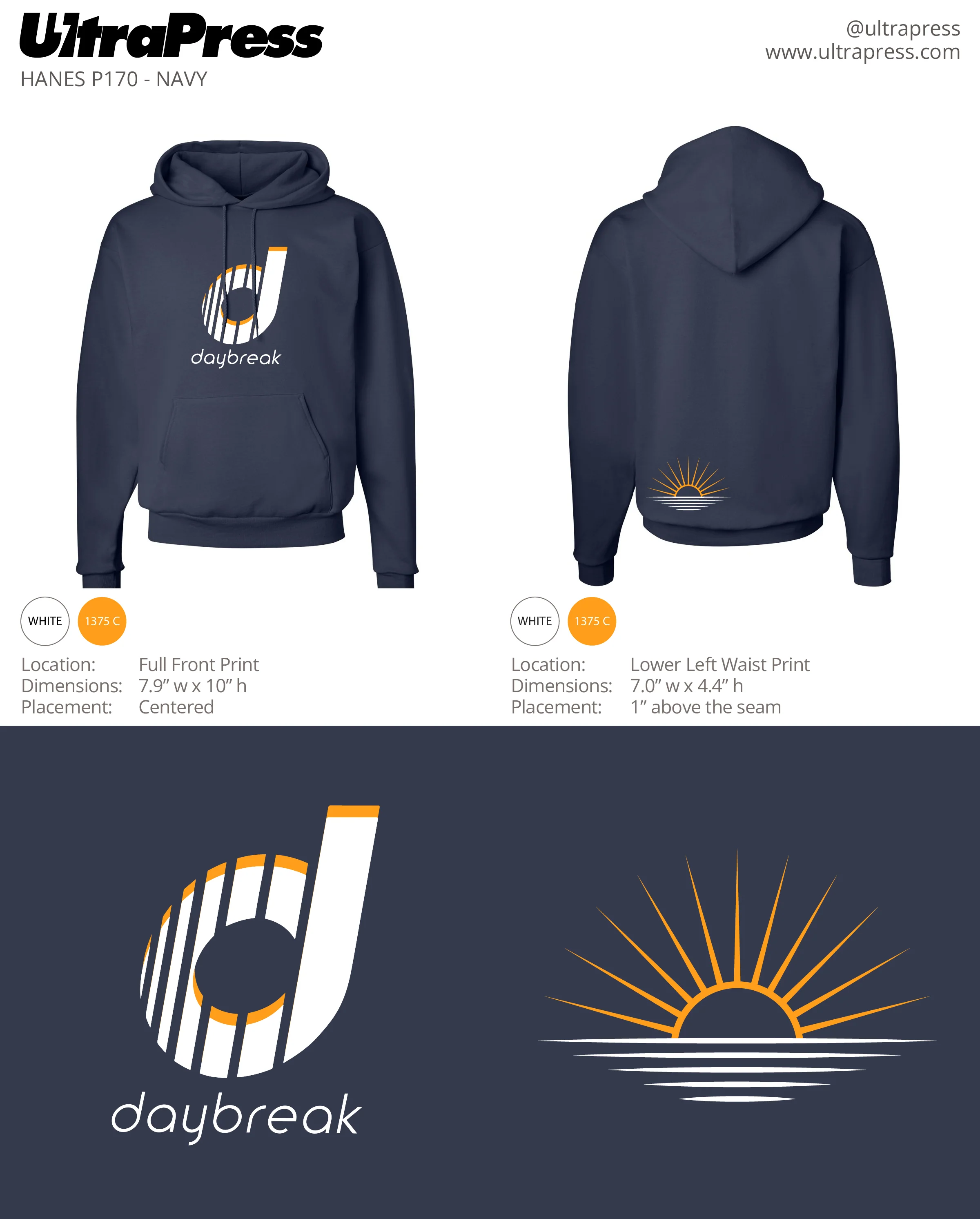 UP-SP-62872 CrossFit Daybreak Hoodies 24 Min Qty (Bulk) - Image 2