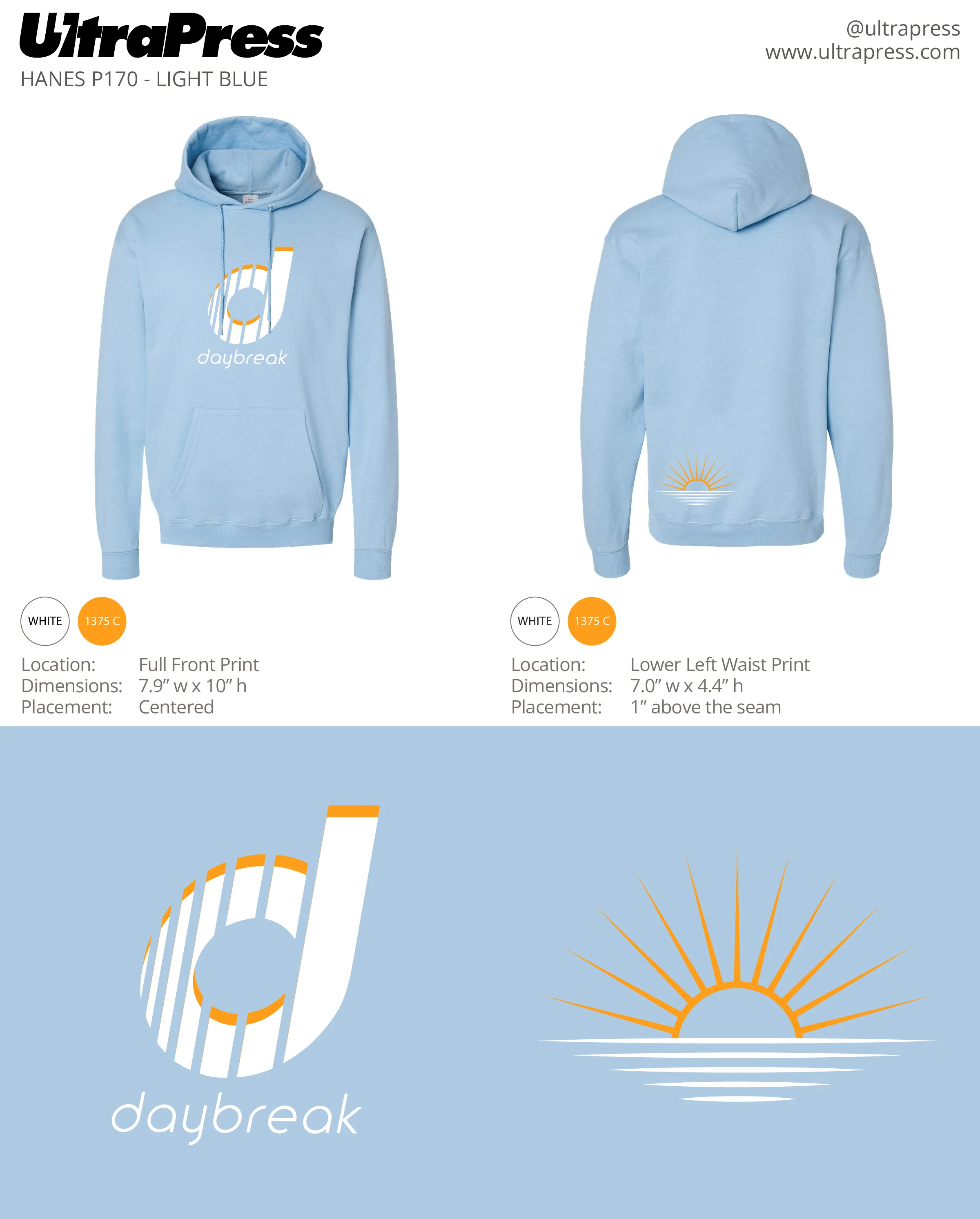 UP-SP-62872 CrossFit Daybreak Hoodies 24 Min Qty (Bulk) - Image 3
