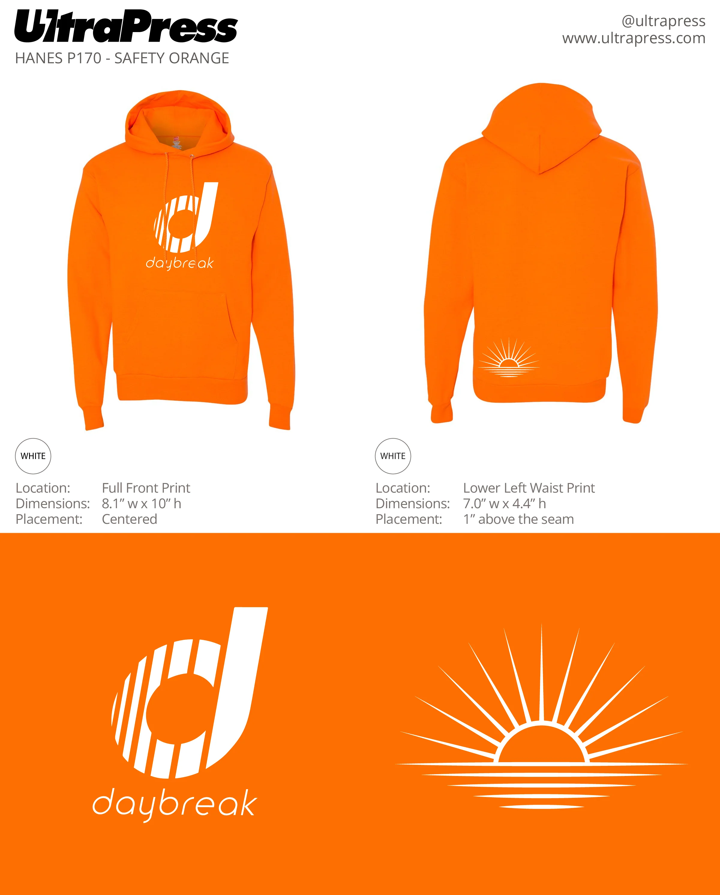 UP-SP-62873 CrossFit Daybreak Hoodies V2 24 Min Qty (Bulk) - Image 3