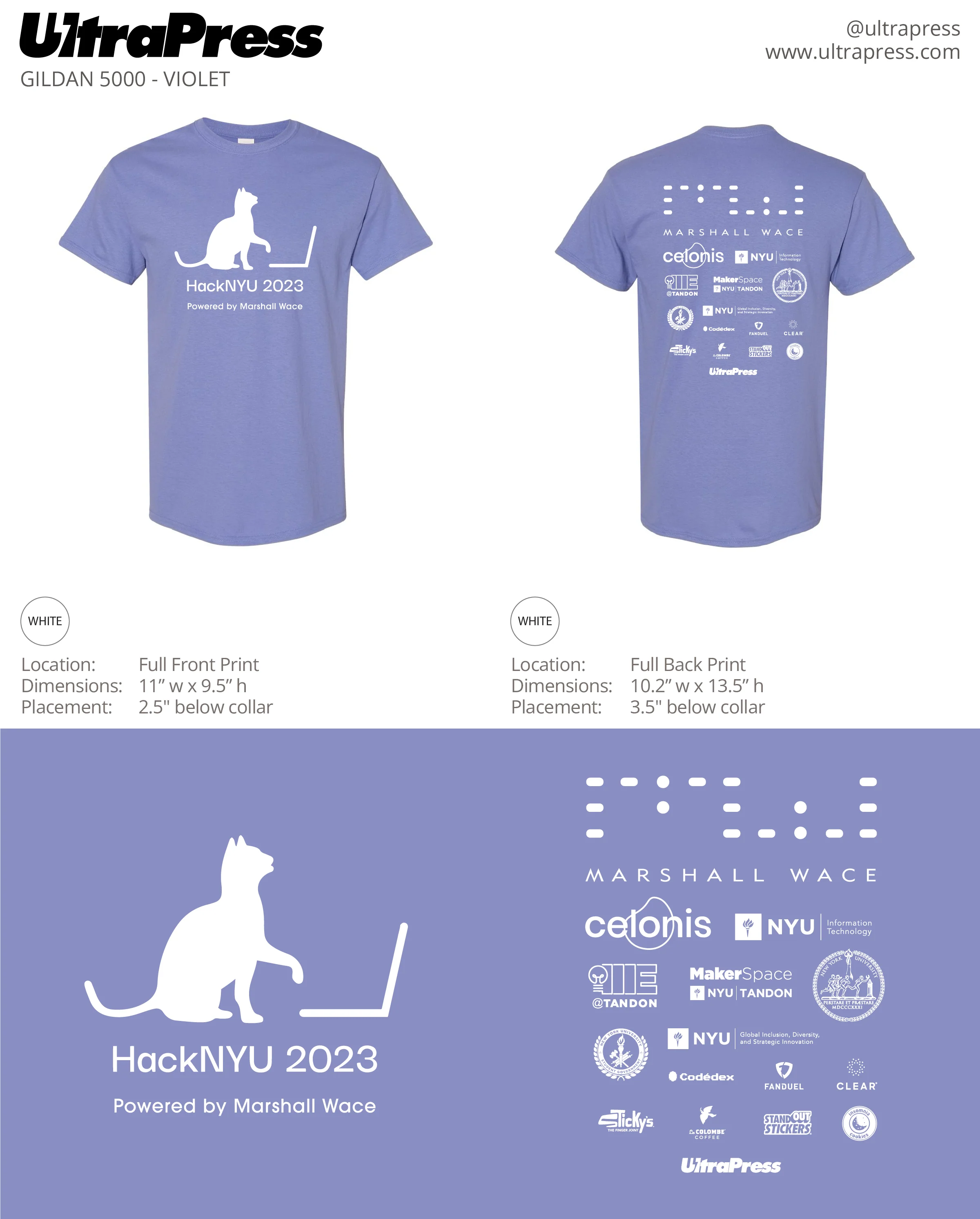 UP-SP-63566 HackNYU 2023 White Ink 550 Min Qty (Bulk) - Image 2