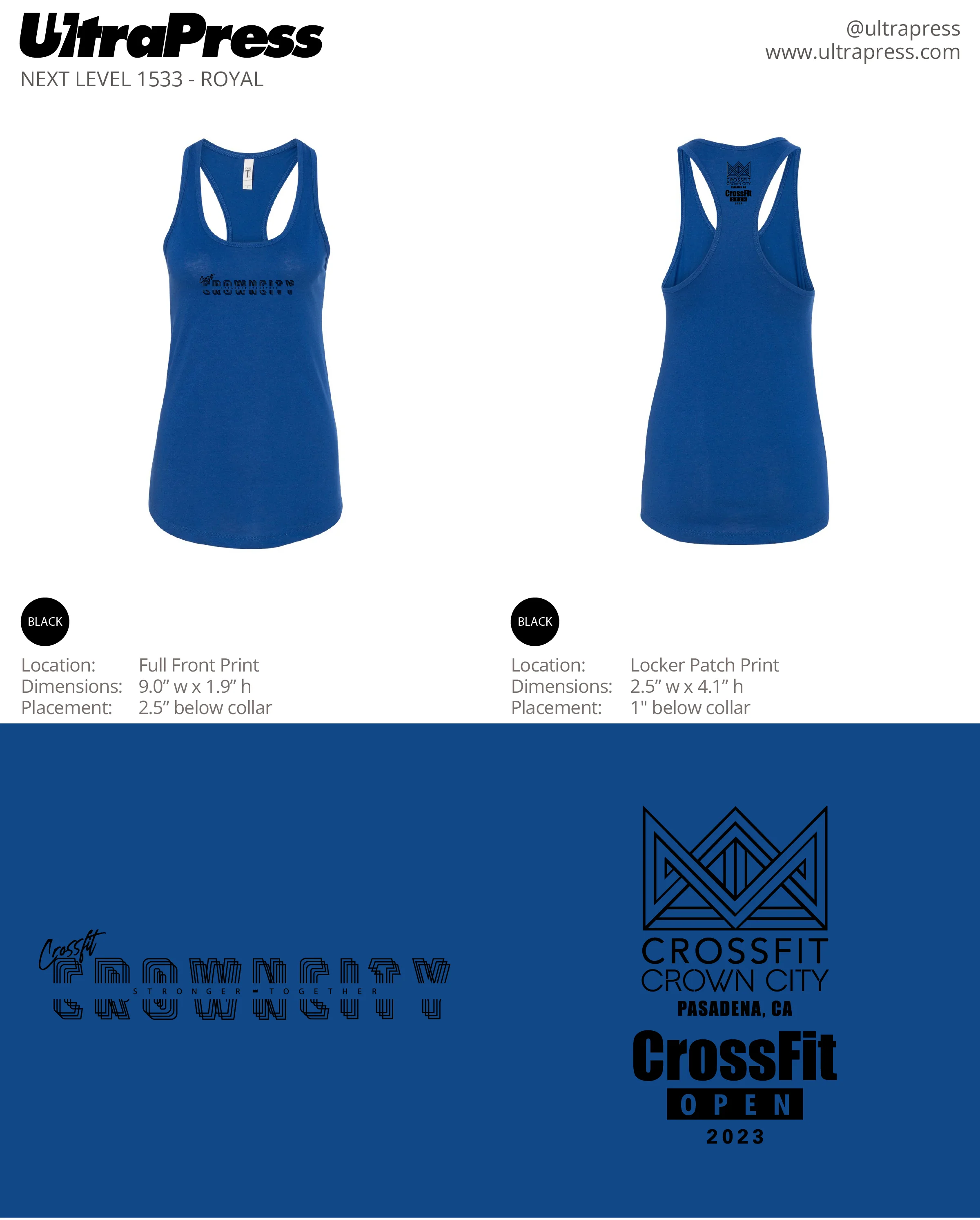 UP-SP-63622 Crossfit CrownCity 2023 48 Min Qty (Bulk) - Image 5
