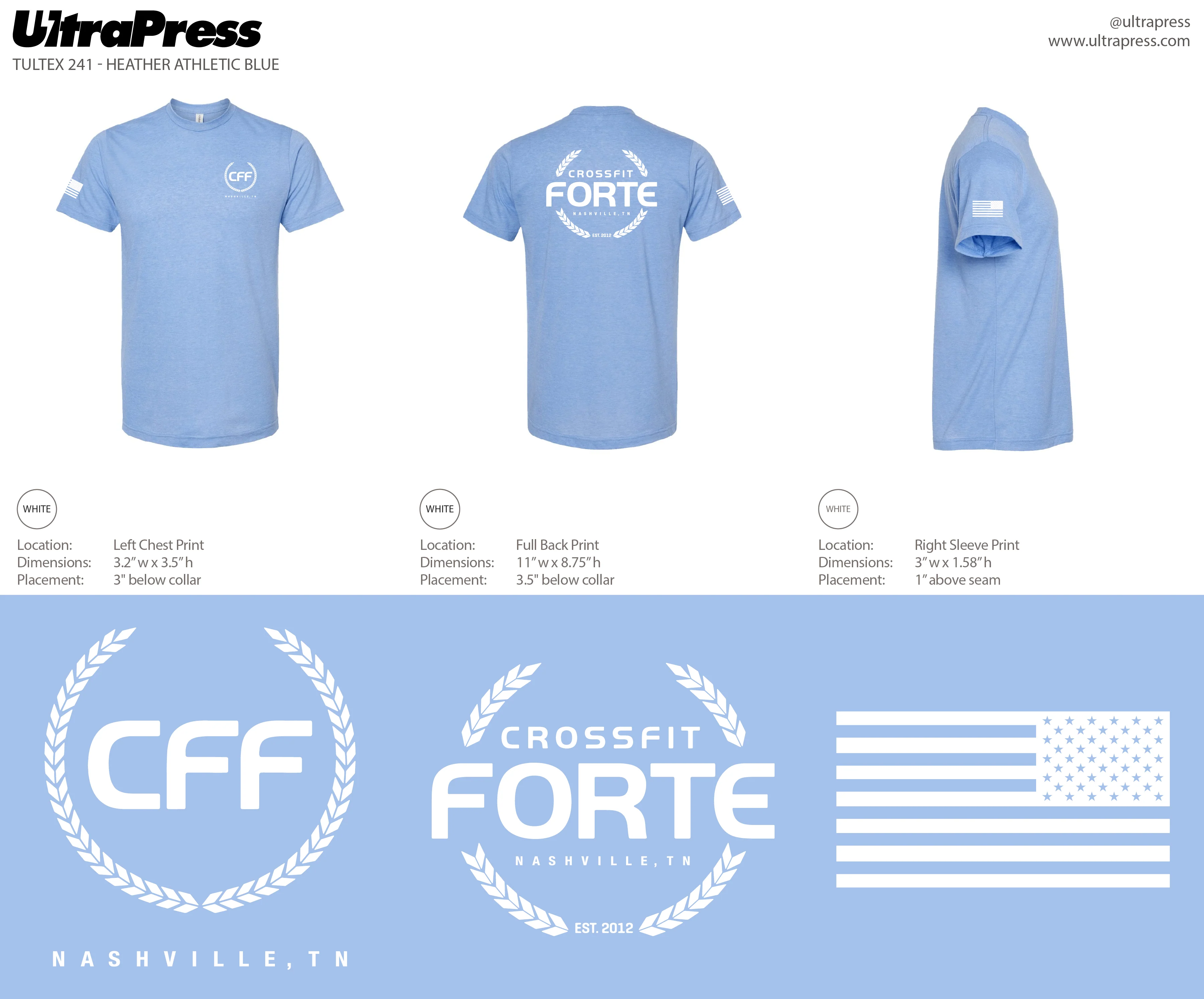 UP-SP-64448 CrossFit Forte White Logo 72 Min Qty (Bulk) - Image 2