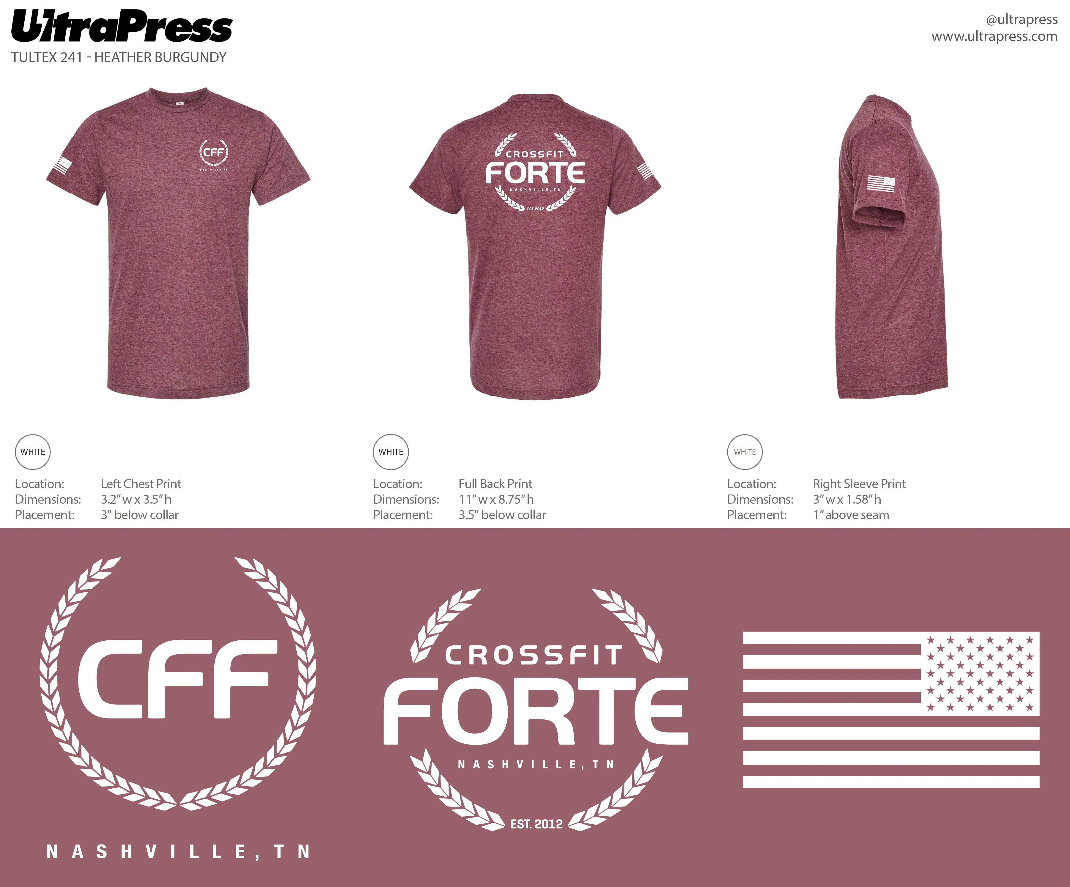 UP-SP-64448 CrossFit Forte White Logo 72 Min Qty (Bulk) - Image 3