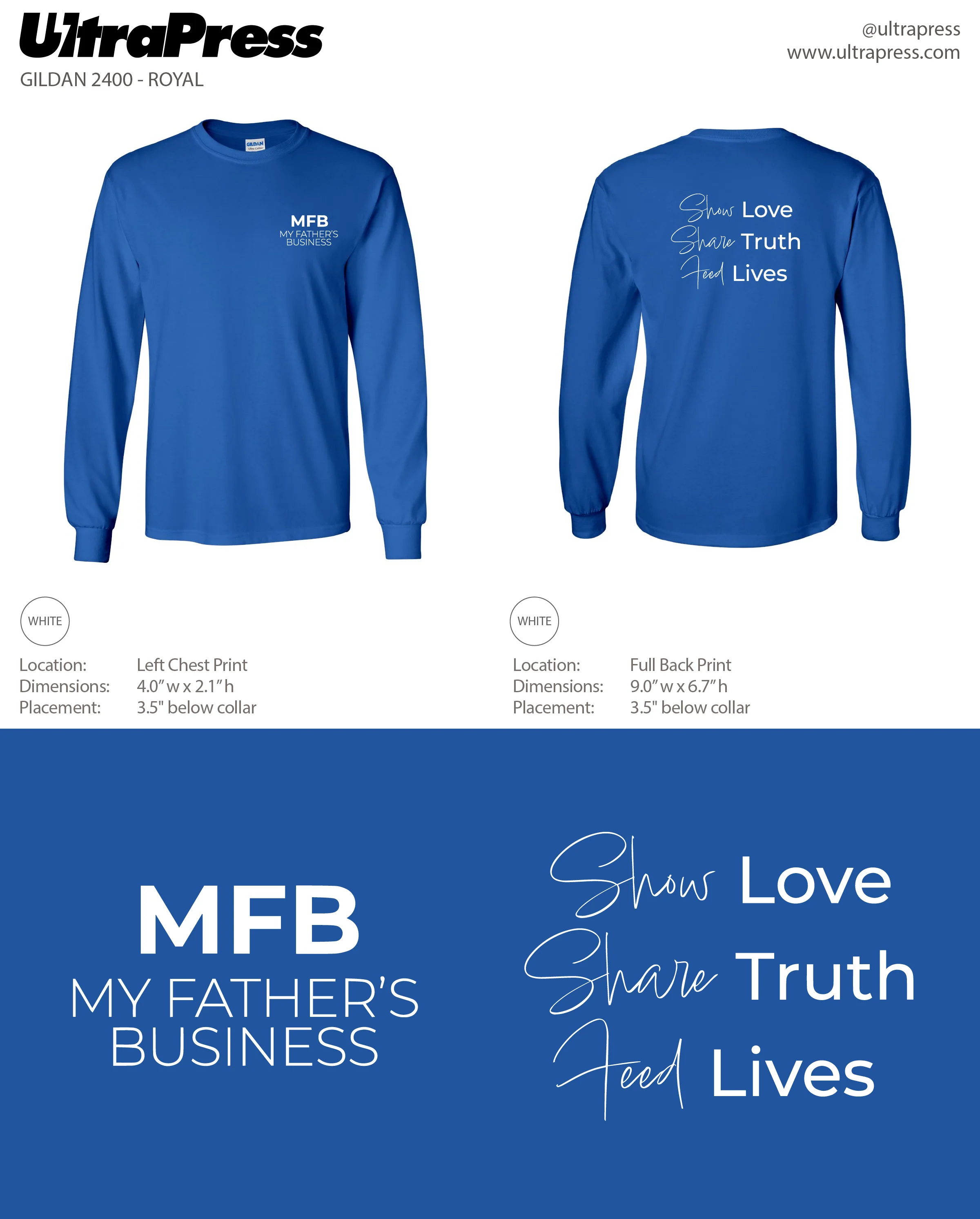 UP-SP-65540 MFB Longsleeves 48 Min Qty (Bulk)