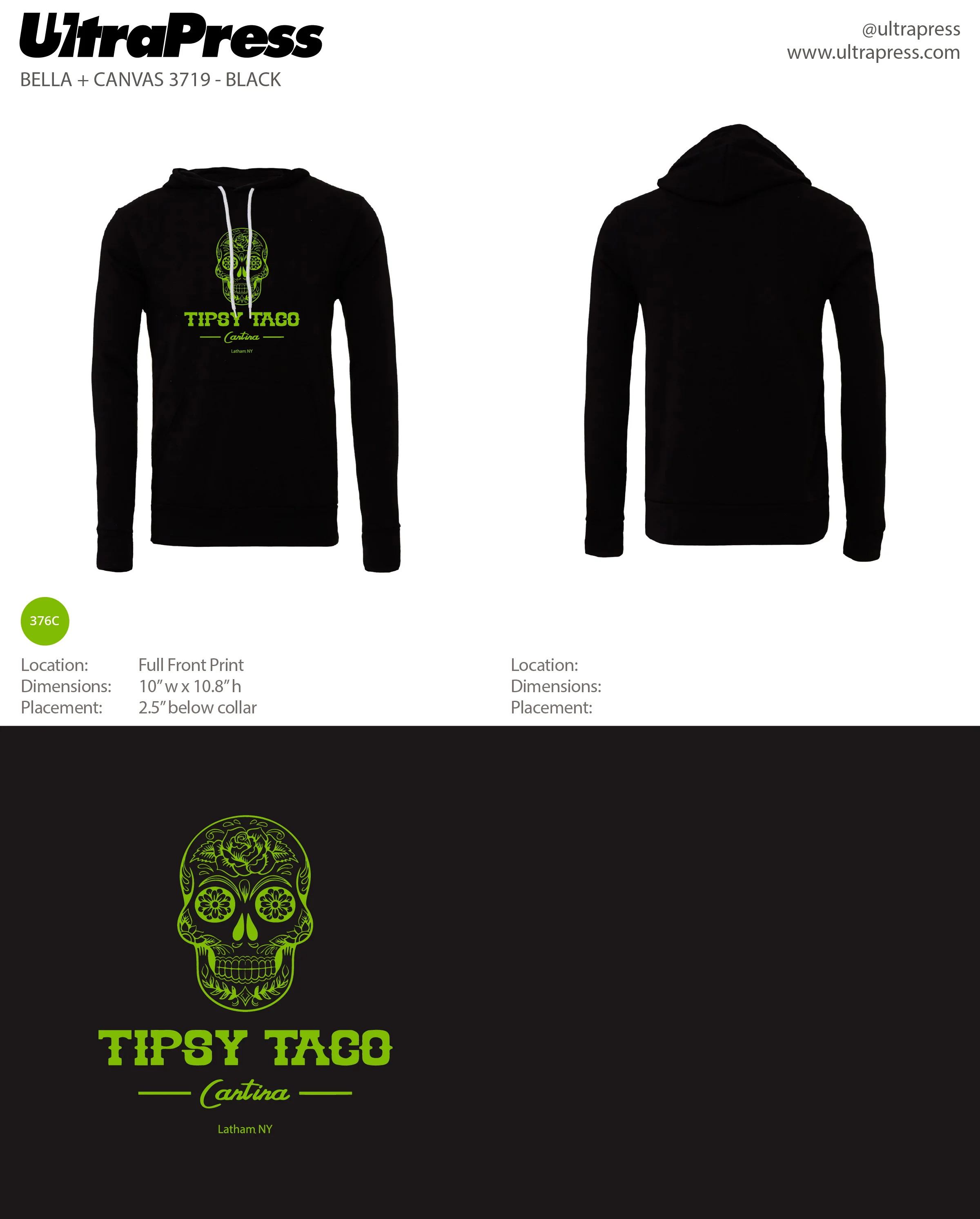 UP-SP-65716 Tipsy Taco Hoodies Dec 2023 24 Min Qty (Bulk) - Image 2