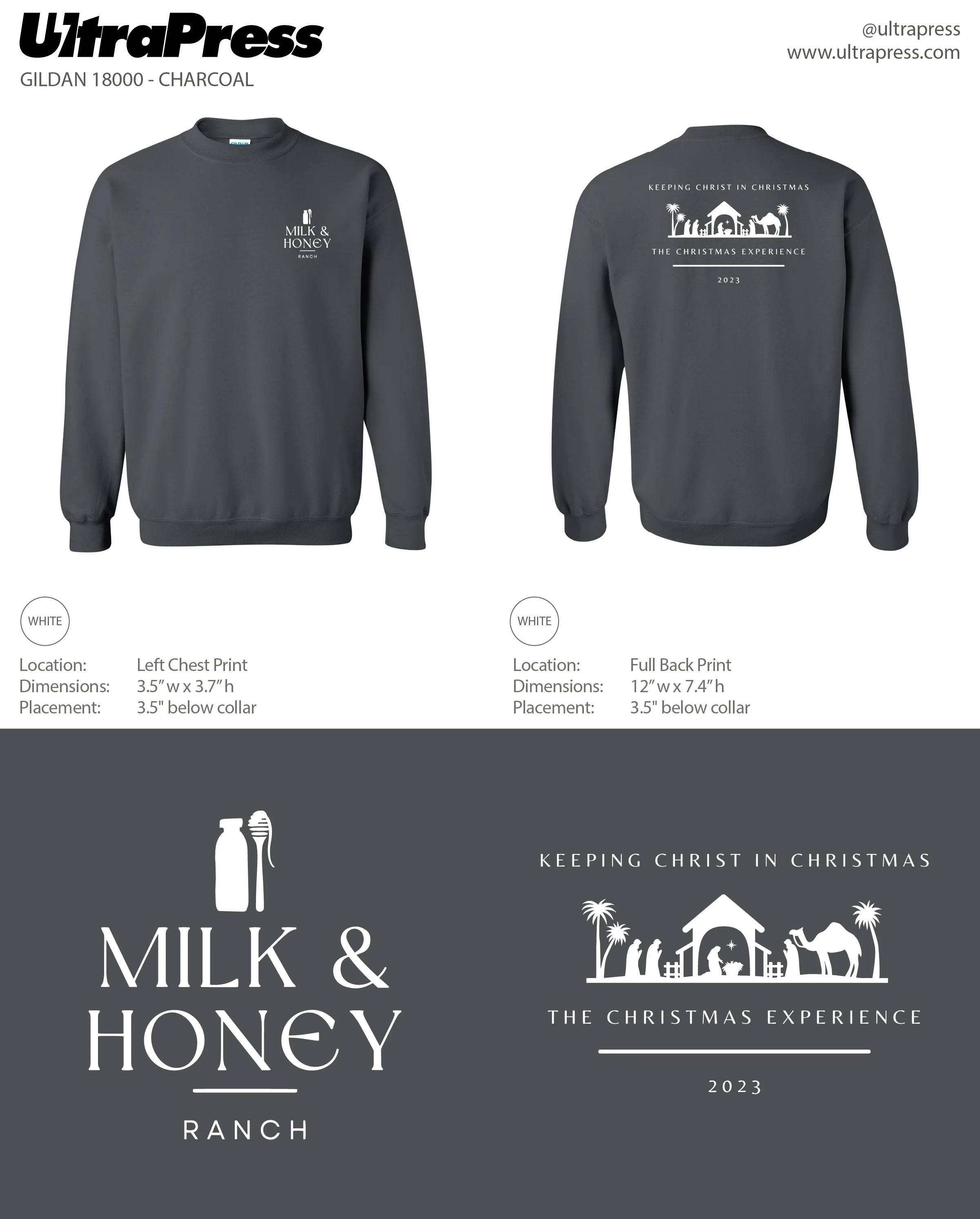 UP-SP-65872 Milk & Honey Christmas 2023 White ink 24 MIN QTY (Bulk) - Image 3