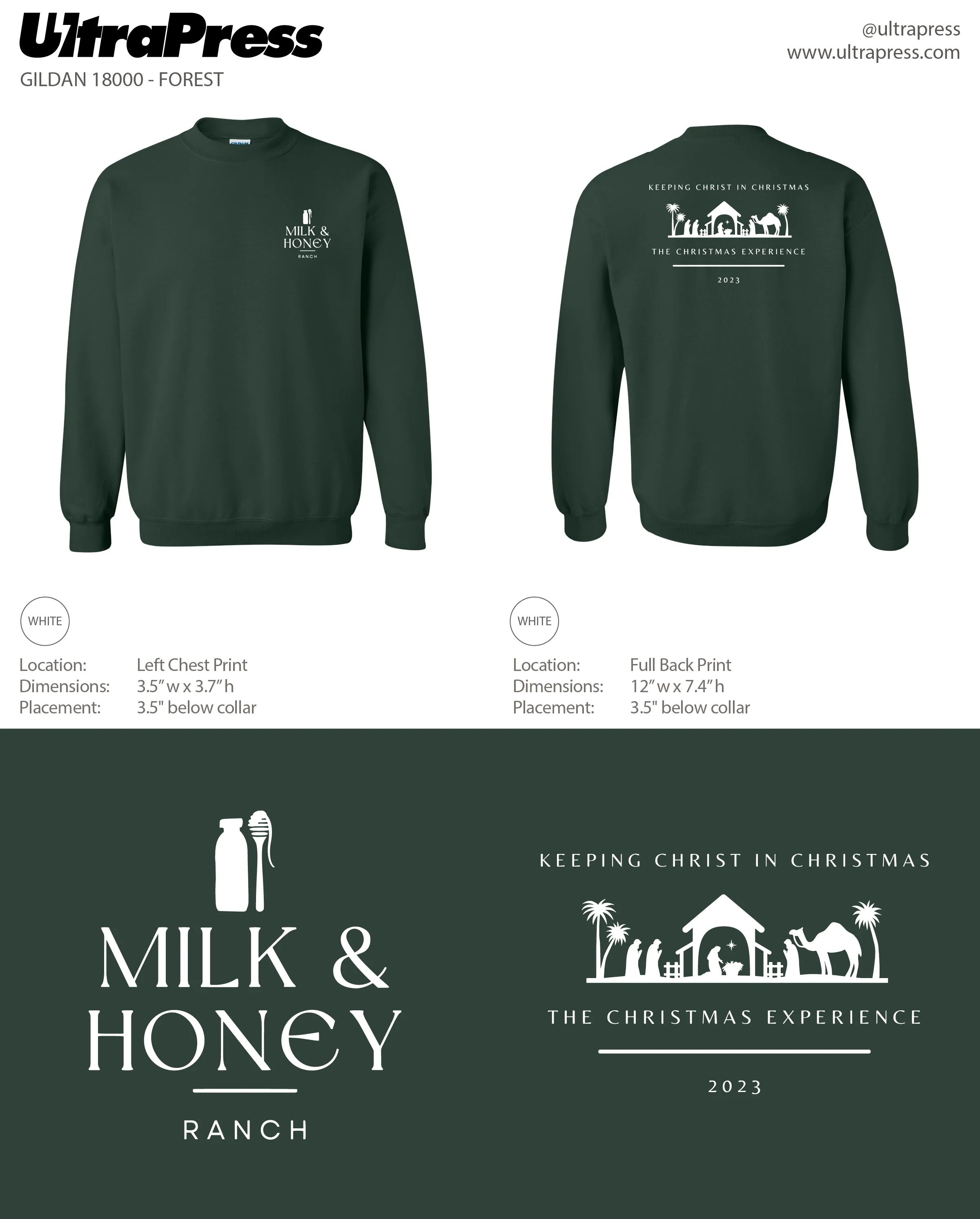 UP-SP-65872 Milk & Honey Christmas 2023 White ink 24 MIN QTY (Bulk) - Image 4