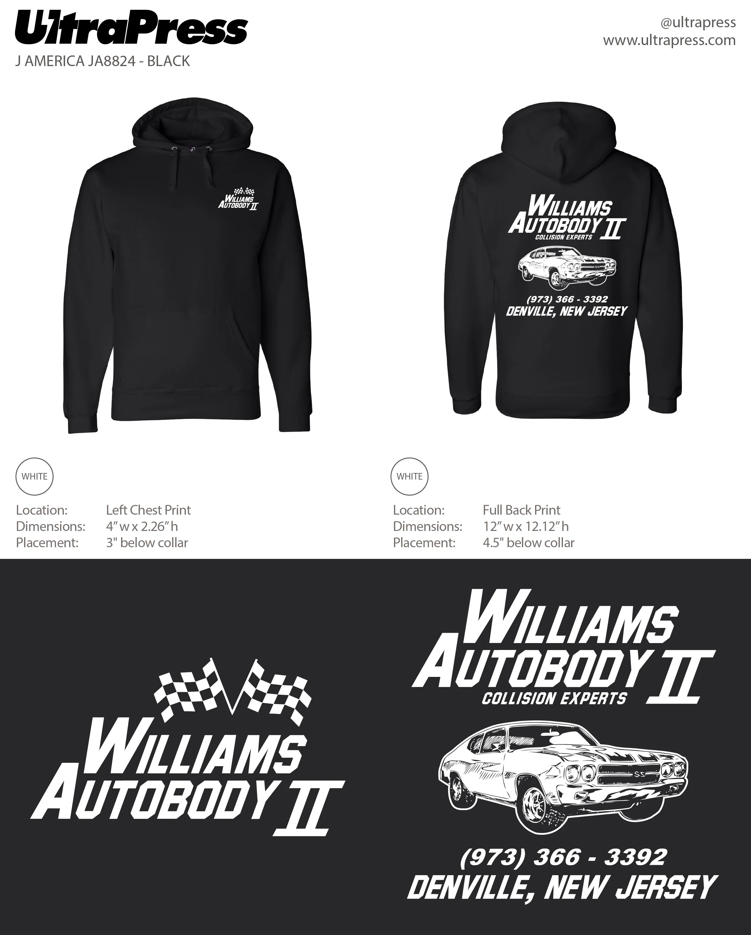 UP-SP-65931 Williams Autobody 12 Min Qty (Bulk) - Image 2