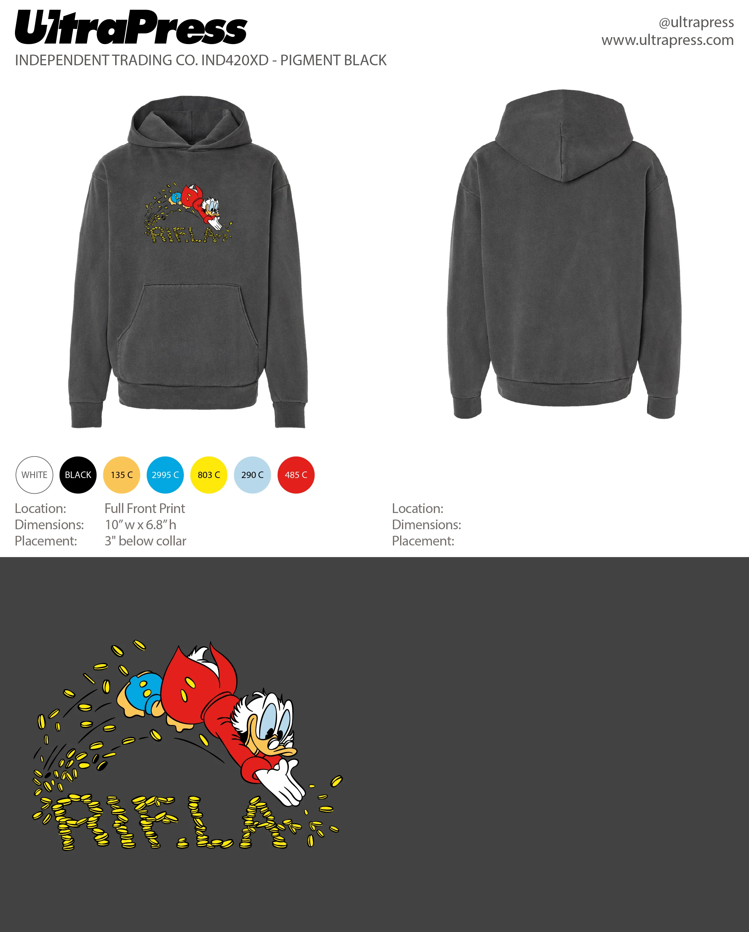 UP-SP-65999 RIF.LA Scrooge (Dark Grey Versions) 72 Min Qty (Bulk) - Image 2