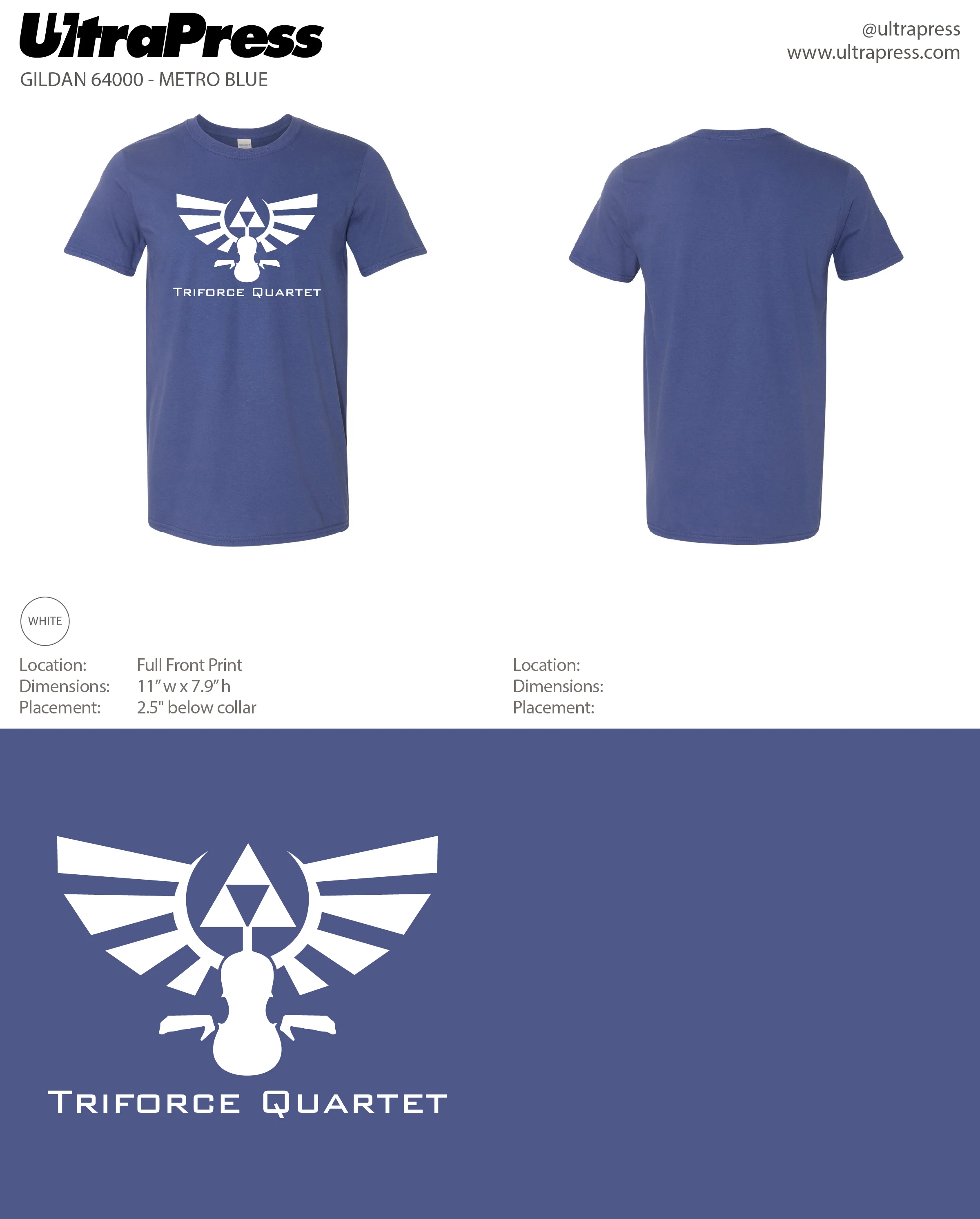 UP-SP-66090 Triforce Quartet White Text 144 Min Qty (Bulk) - Image 2