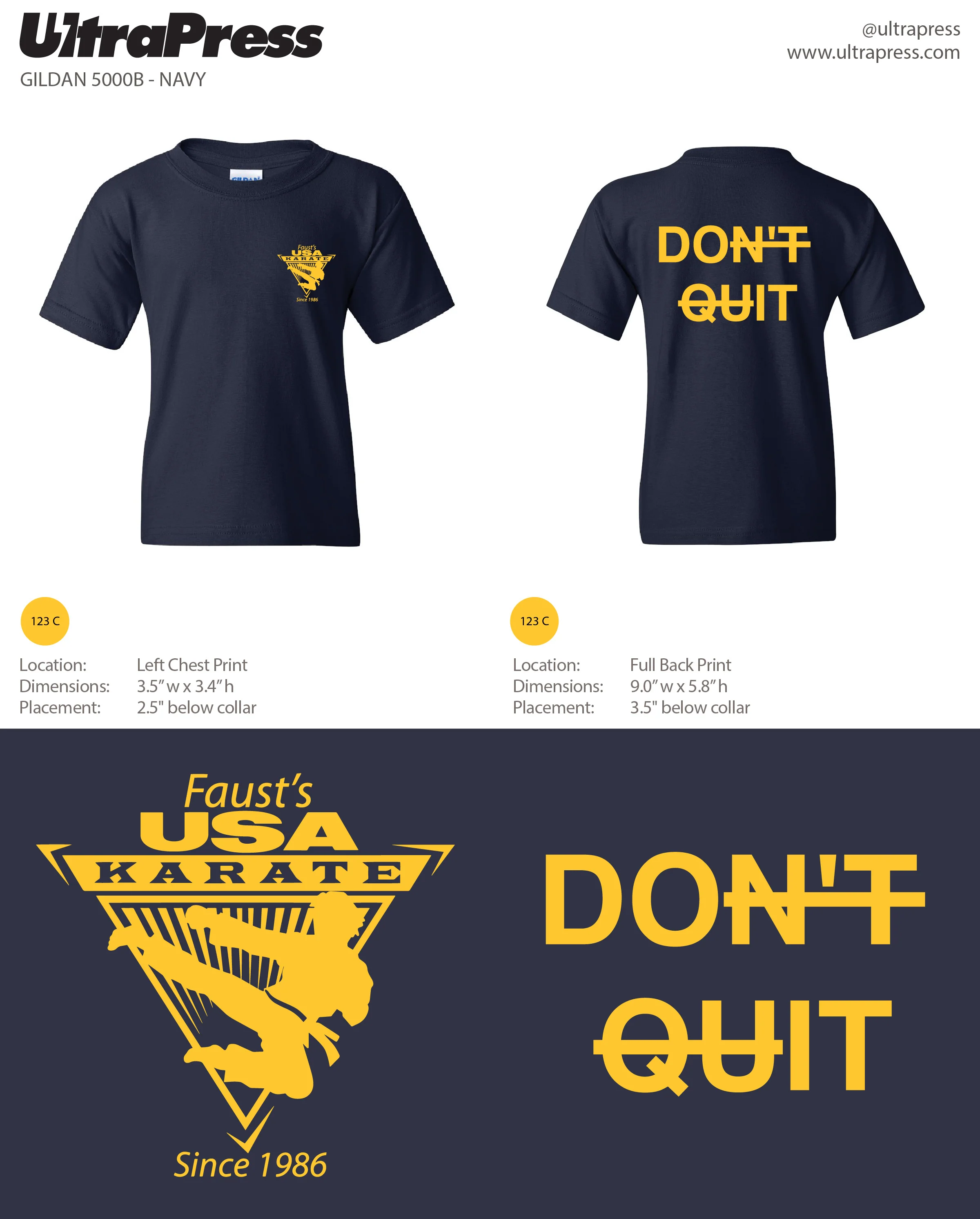 UP-SP-66741 Faust's USA Karate Tees 2024 72 Min Qty (BULK) - Image 4