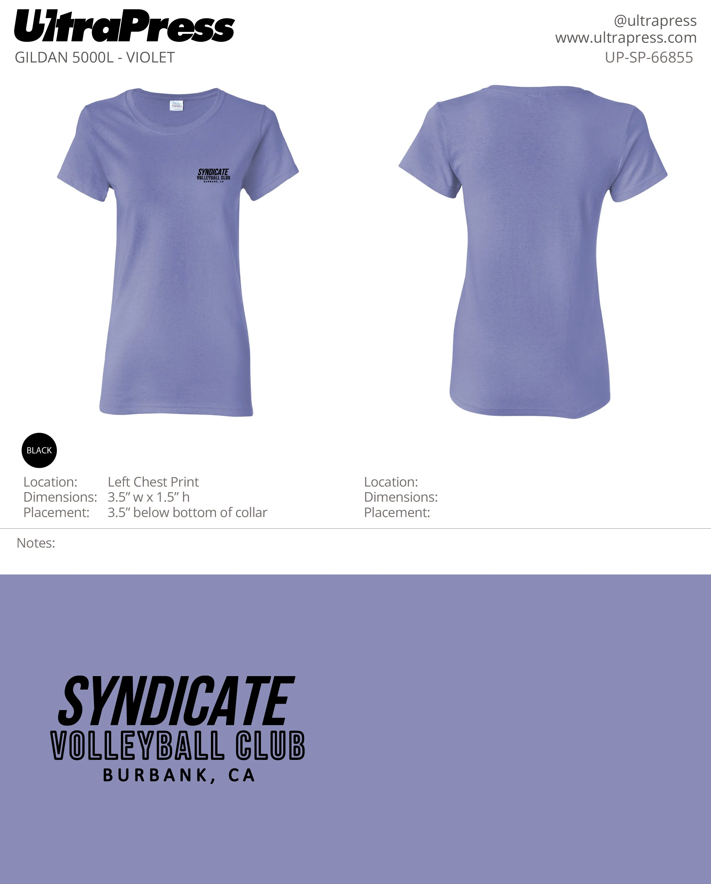 UP-SP-66855 Syndicate Volleyball Club - Michael James 24 Min Qty (Bulk)