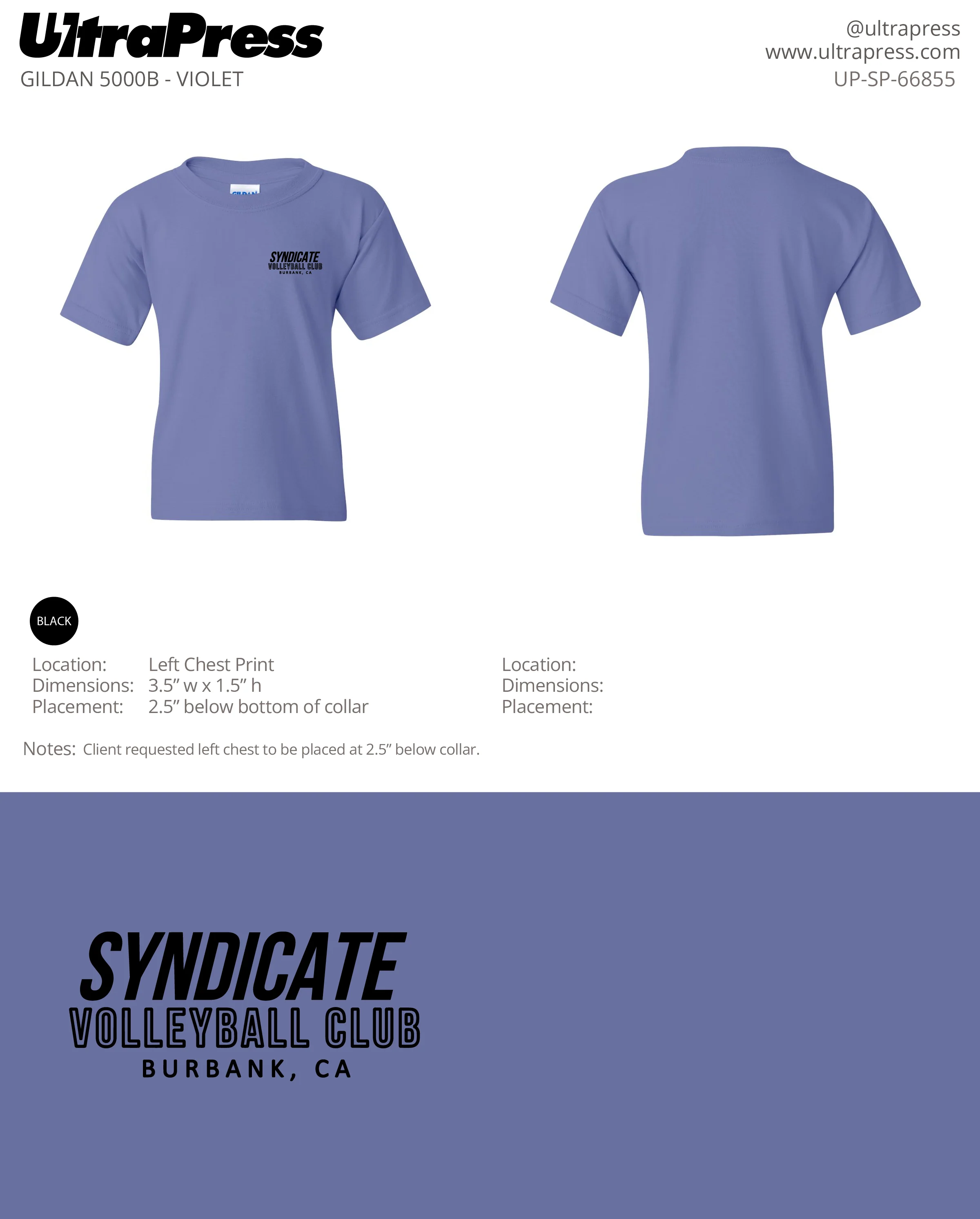 UP-SP-66855 Syndicate Volleyball Club - Michael James 50 Min Qty (Bulk) - Image 2
