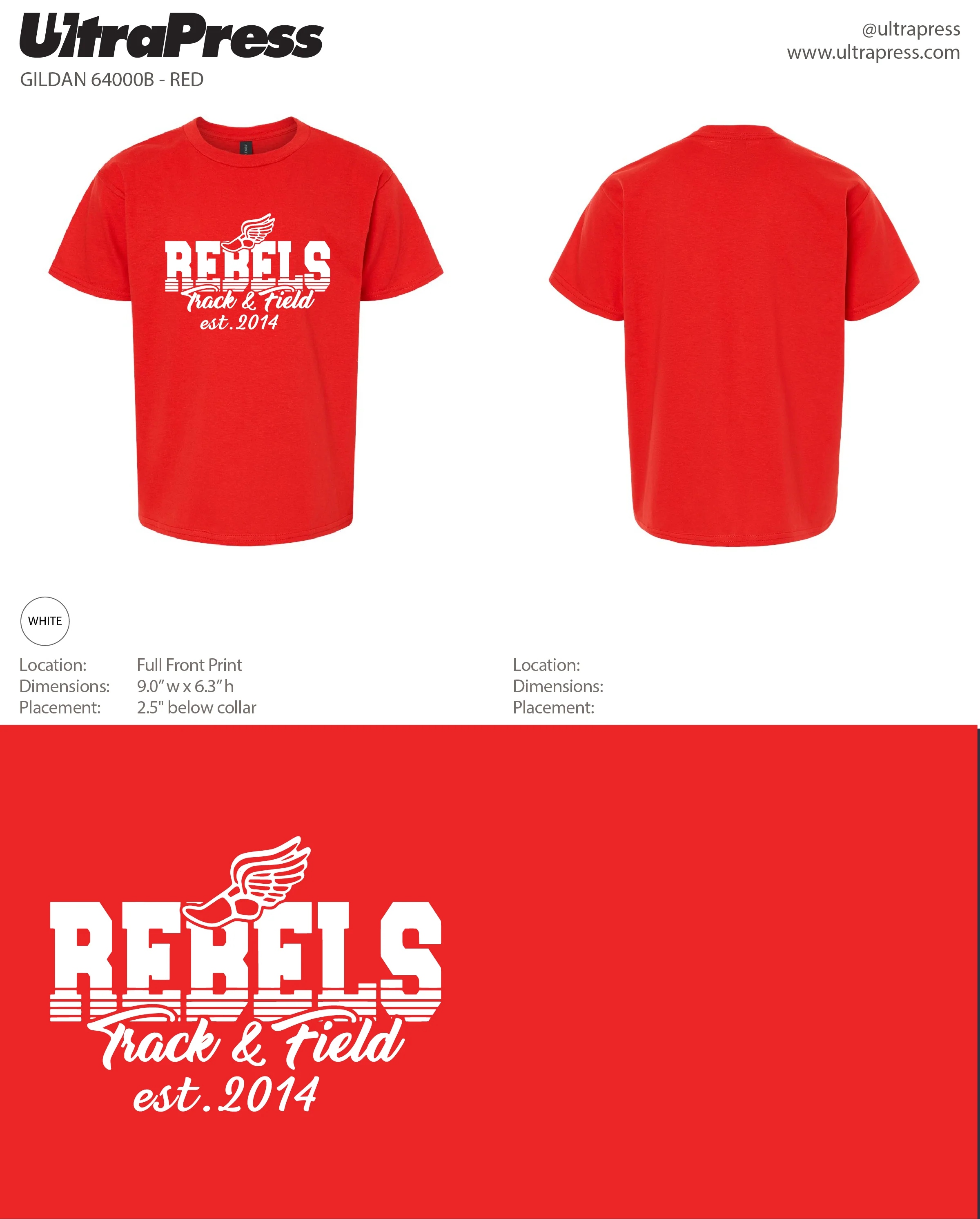 UP-SP-67093 Rebels Track and Field - 100 Min Qty (Bulk) - Image 2