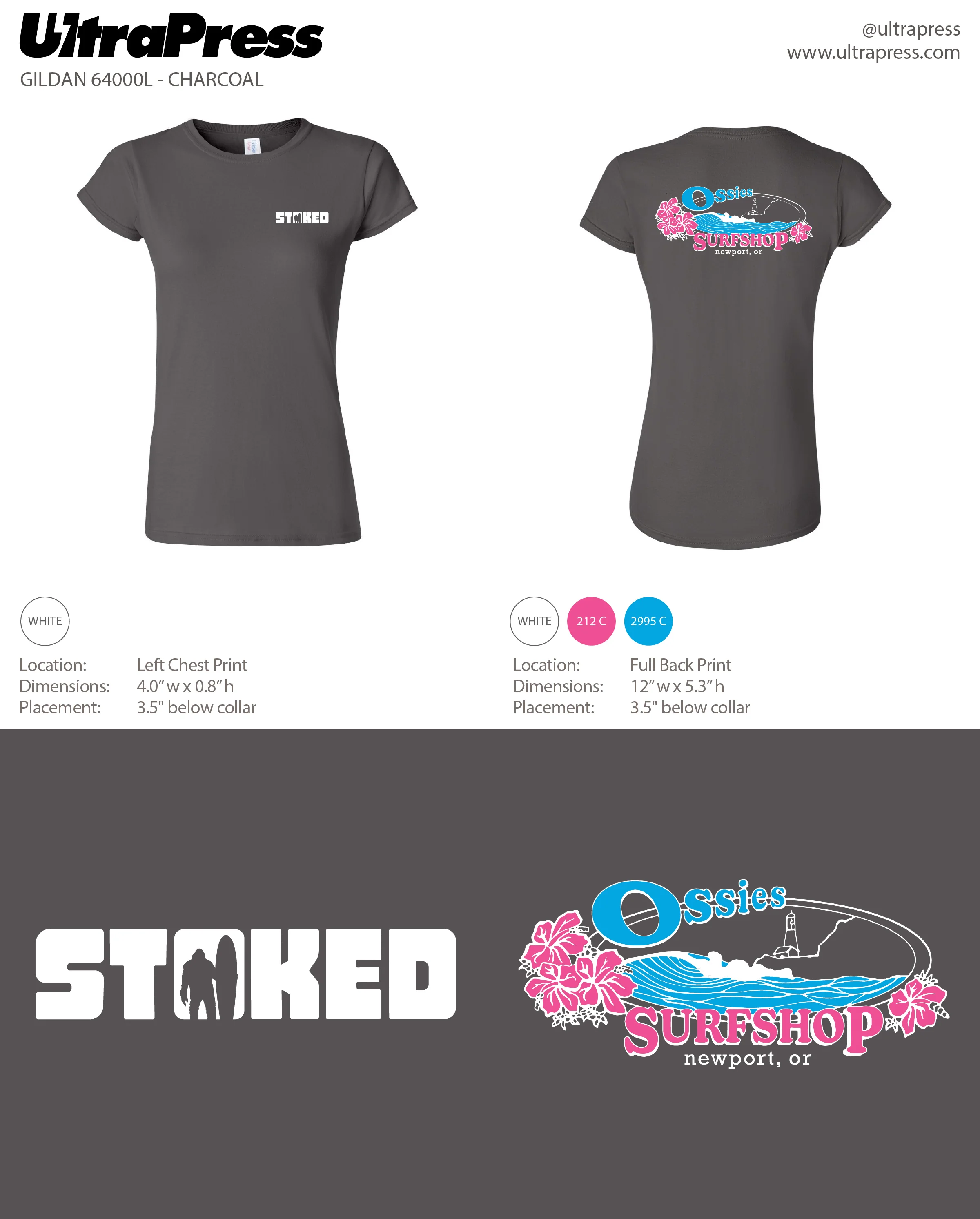 UP-SP-67162 Ossies Lighthouse Tee - 100 Min Qty (BULK) - Image 3