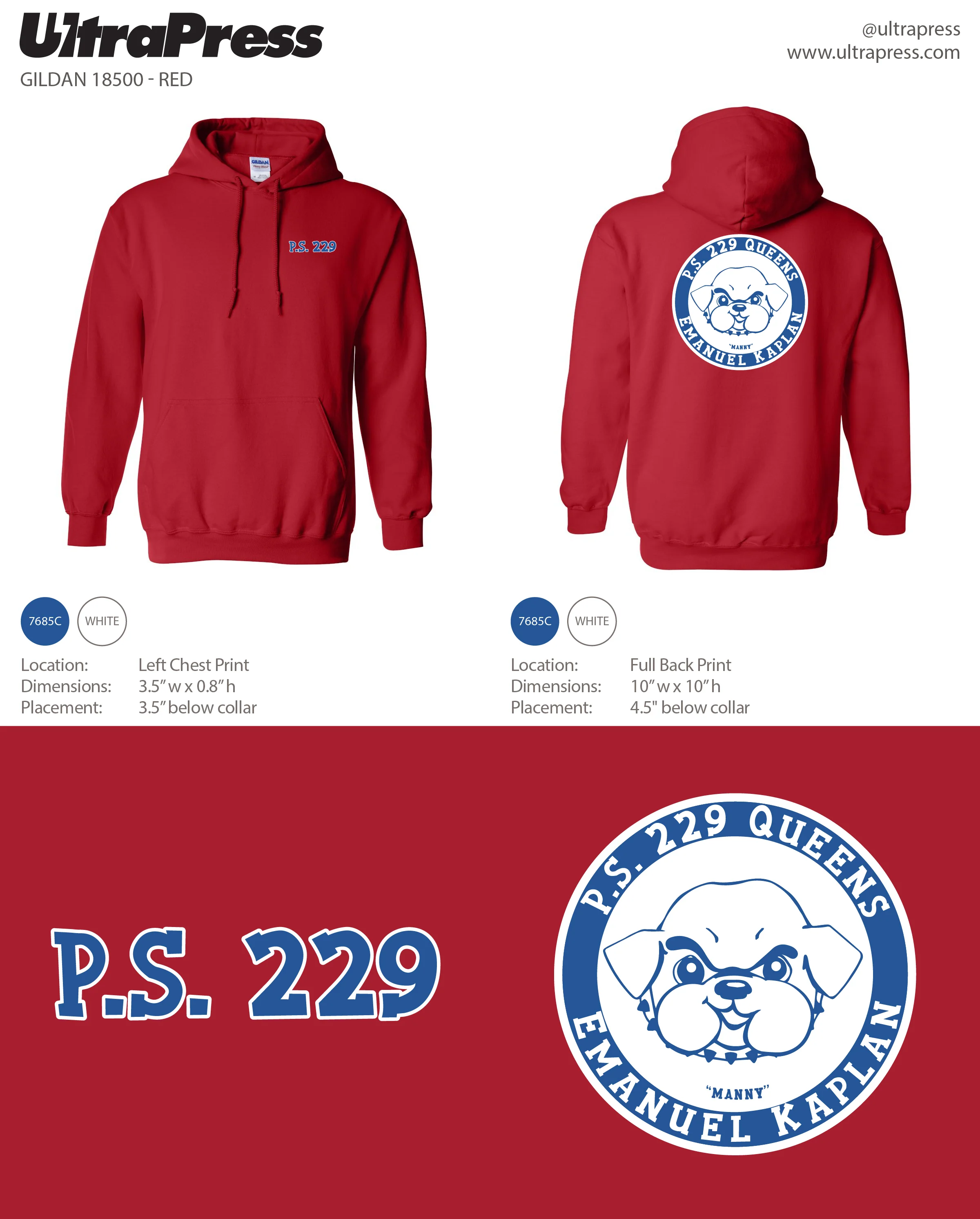 UP-SP-67230 P.S. 229 PTA Hoodies - 1000 Min Qty (BULK) - Image 2