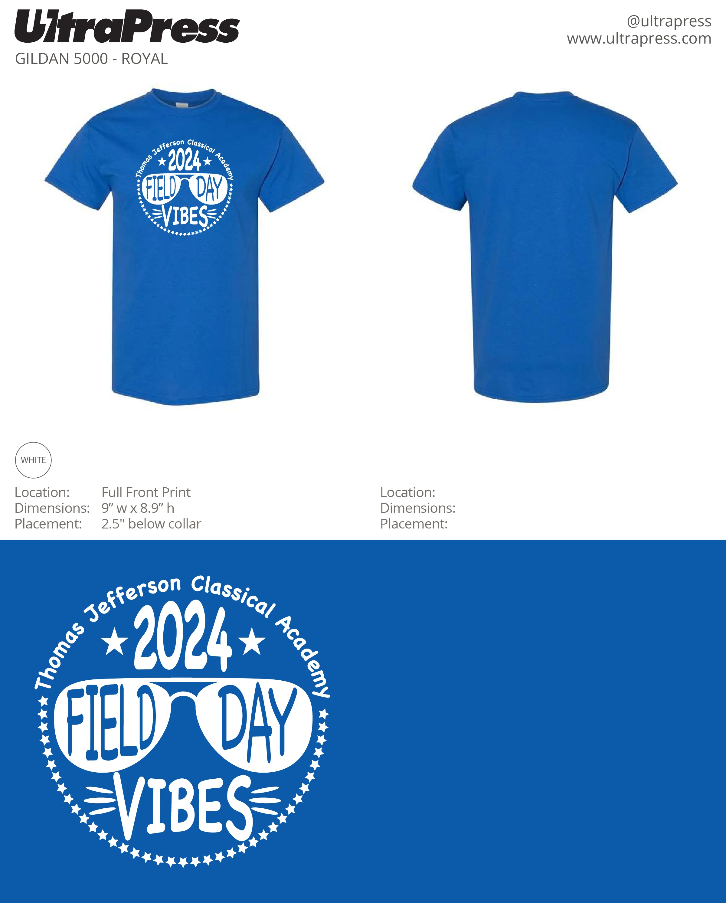 UP-SP-67296 ADULT TJ Academy Shirts - 500 Min Qty (BULK) - Image 2
