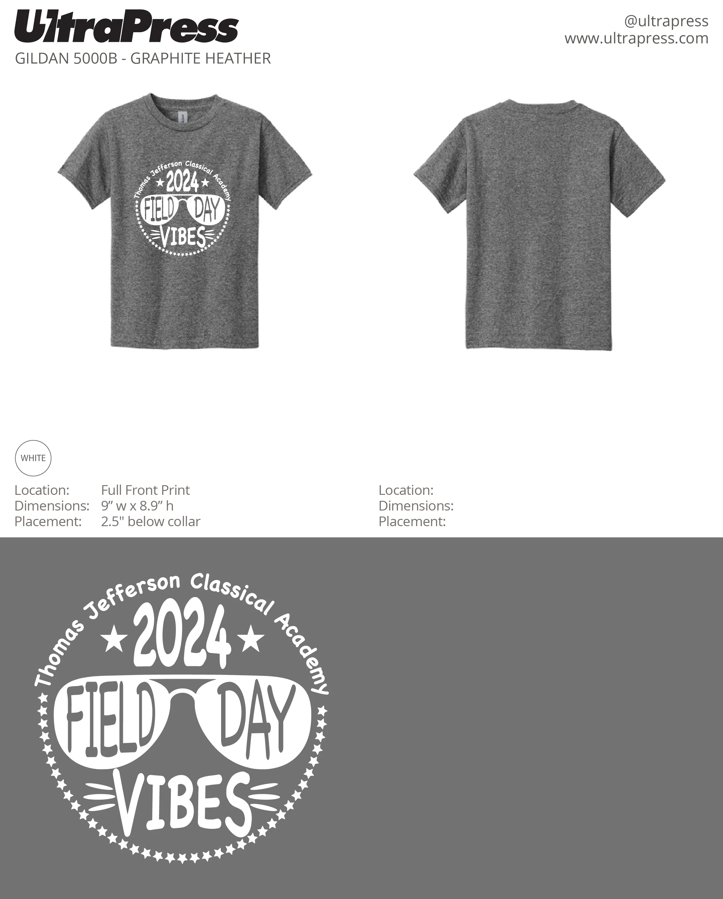 UP-SP-67296 YOUTH TJ Academy Shirts - 500 Min Qty (BULK) - Image 6