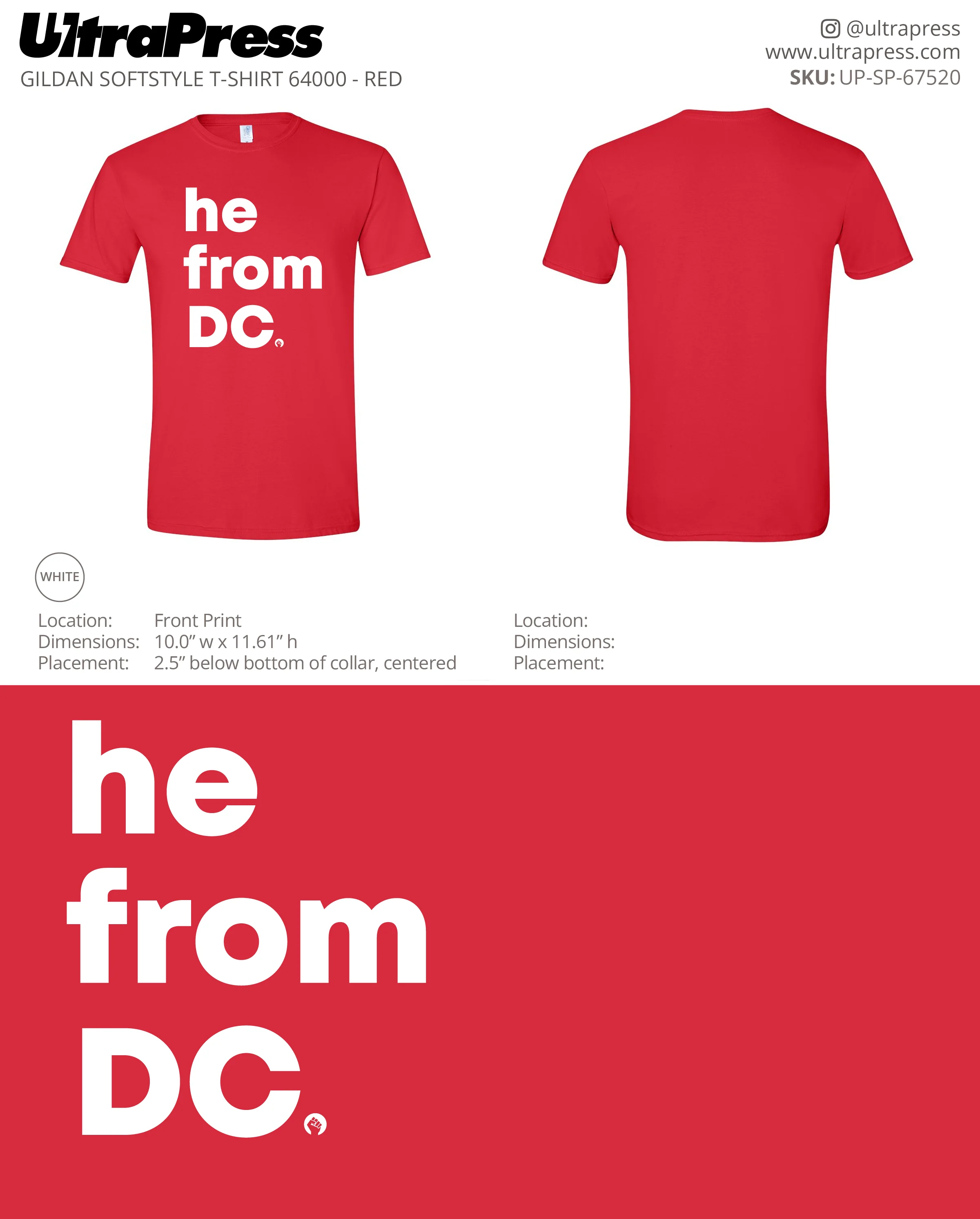 UP-SP-67520 He From DC - Dianne Young 100 Min Qty (Bulk) - Image 2